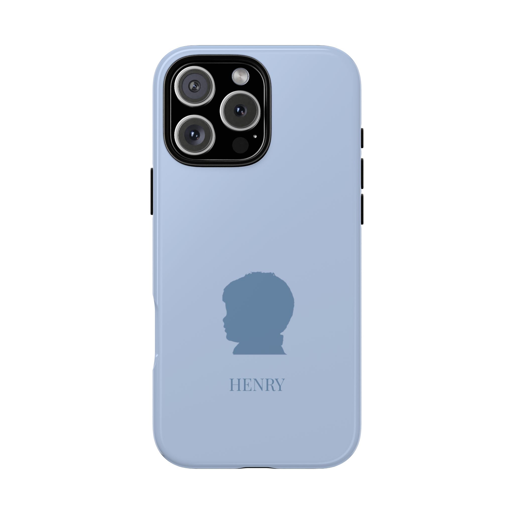 SILHOUETTE BLUE – Personalisierte Handyhülle mit Dual-Layer-Schutz
