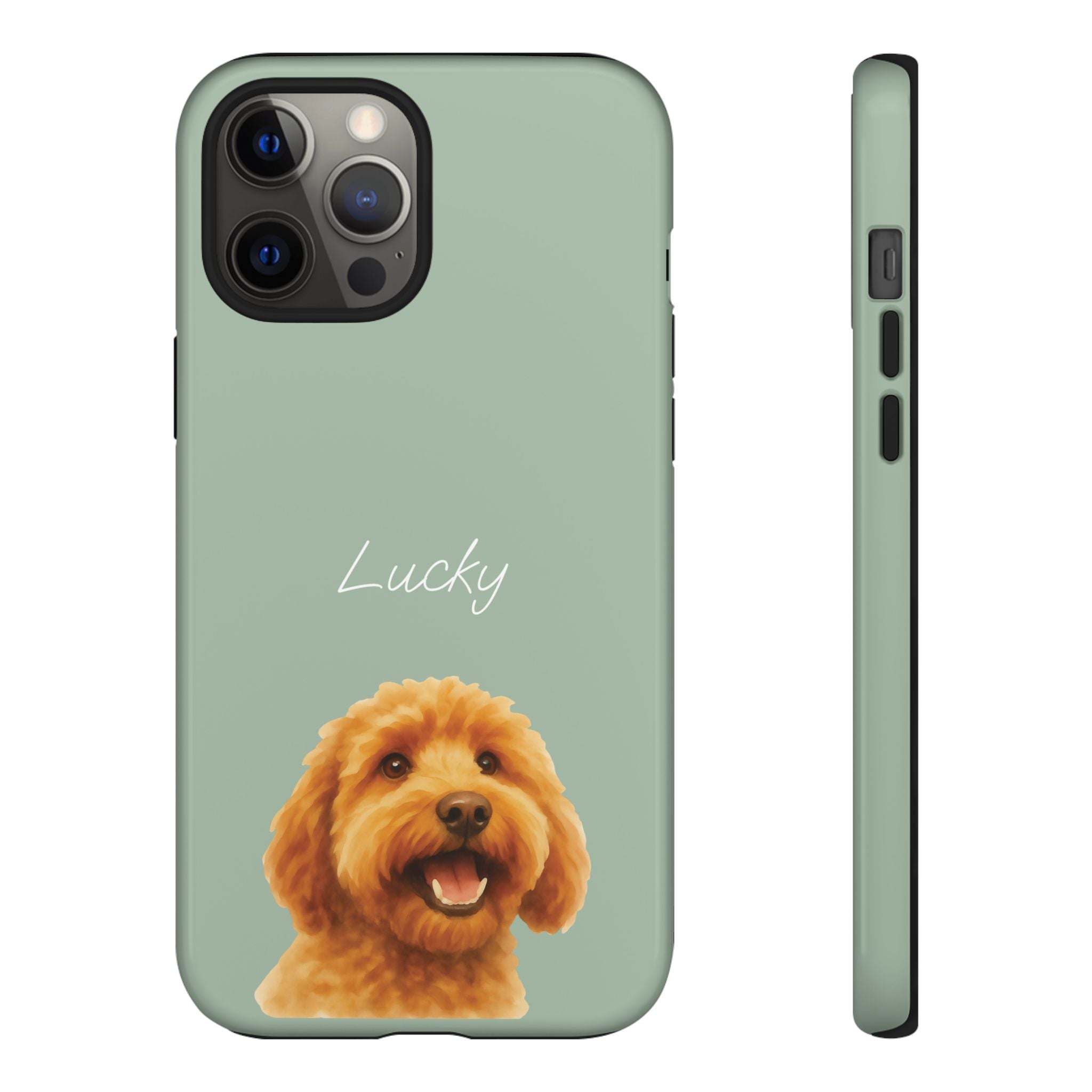 PET AQUARELL SALBEI – Personalisierte Handyhülle mit Dual-Layer-Schutz
