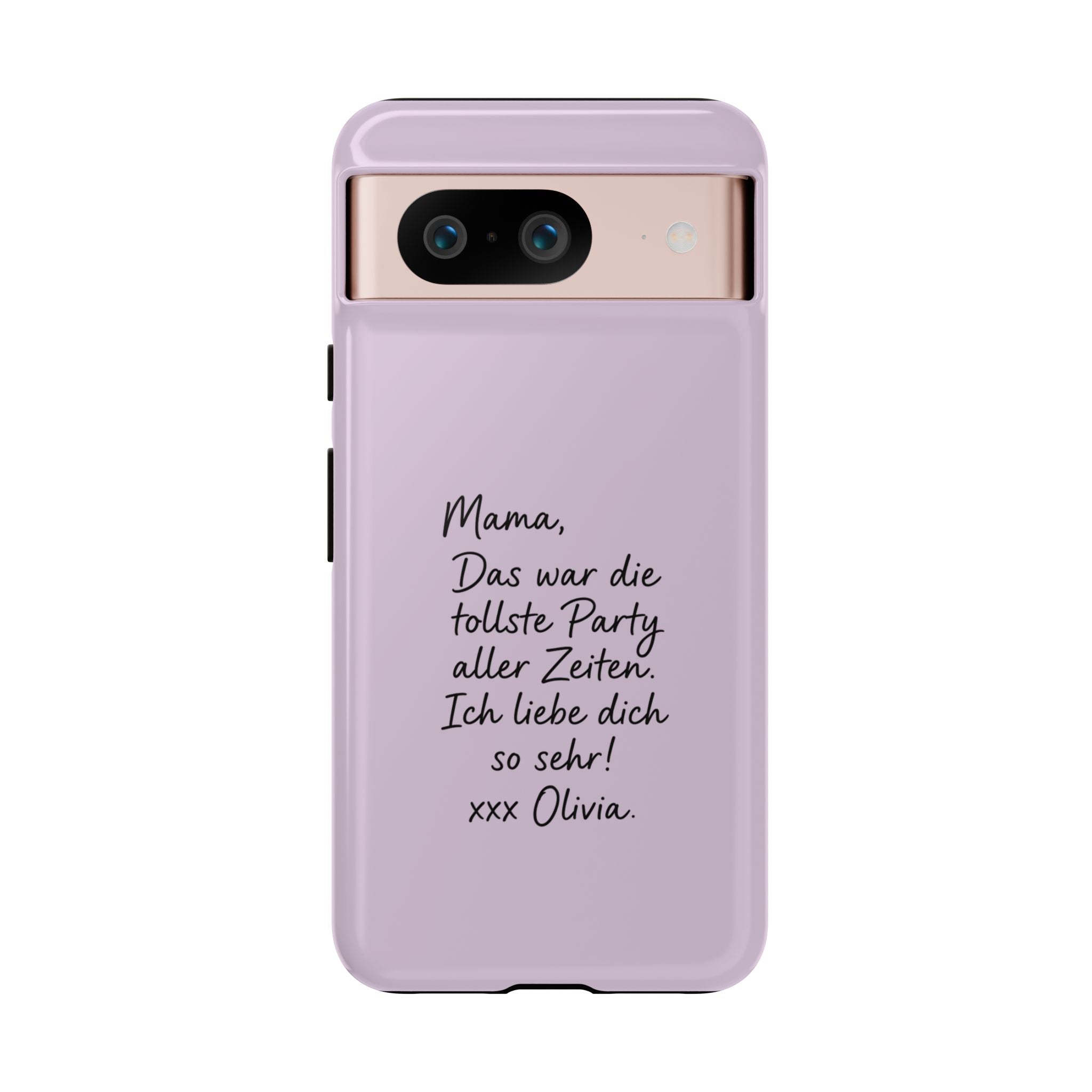 LAVENDER HANDWRITTEN NOTE – Personalisierte Handyhülle mit Dual-Layer-Schutz