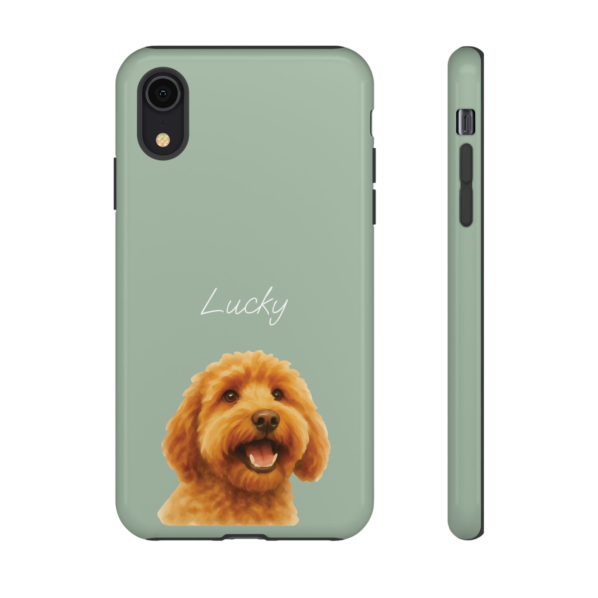 PET AQUARELL SALBEI – Personalisierte Handyhülle mit Dual-Layer-Schutz