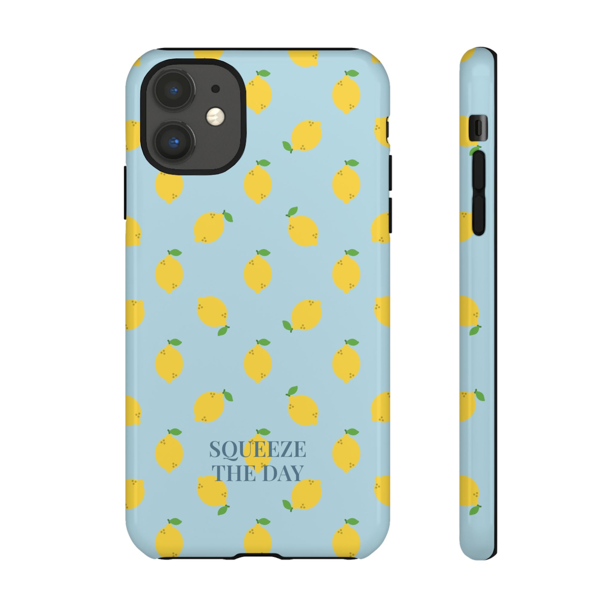 LEMONS BLUE SKY – Personalisierte Handyhülle mit Dual-Layer-Schutz