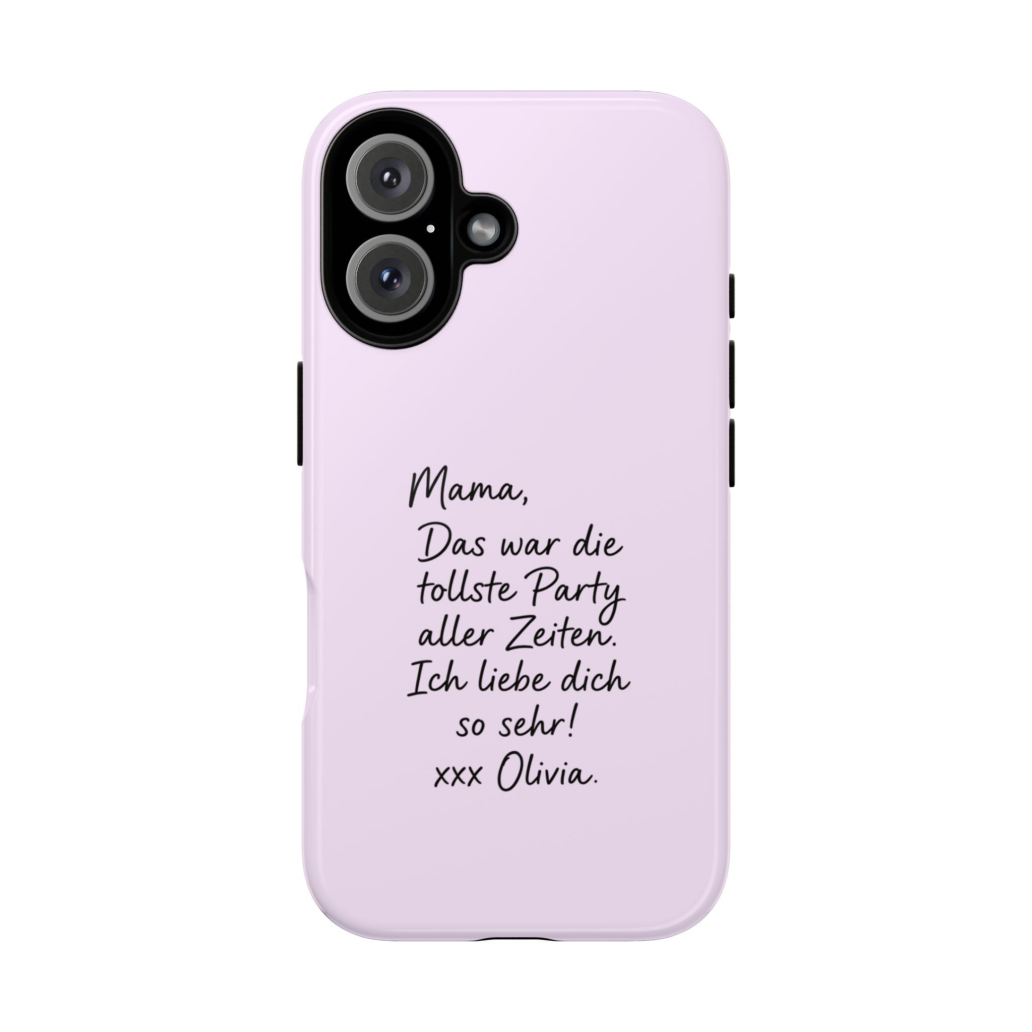 LAVENDEL mit handgeschriebener Notiz – Personalisierte Handyhülle mit Dual-Layer-Schutz