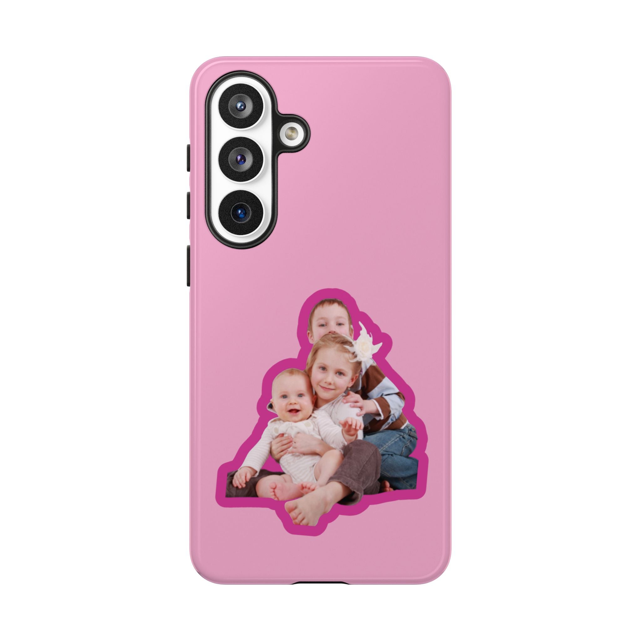 PINK CARTOON – Personalisierte Foto Handyhülle mit Dual-Layer-Schutz