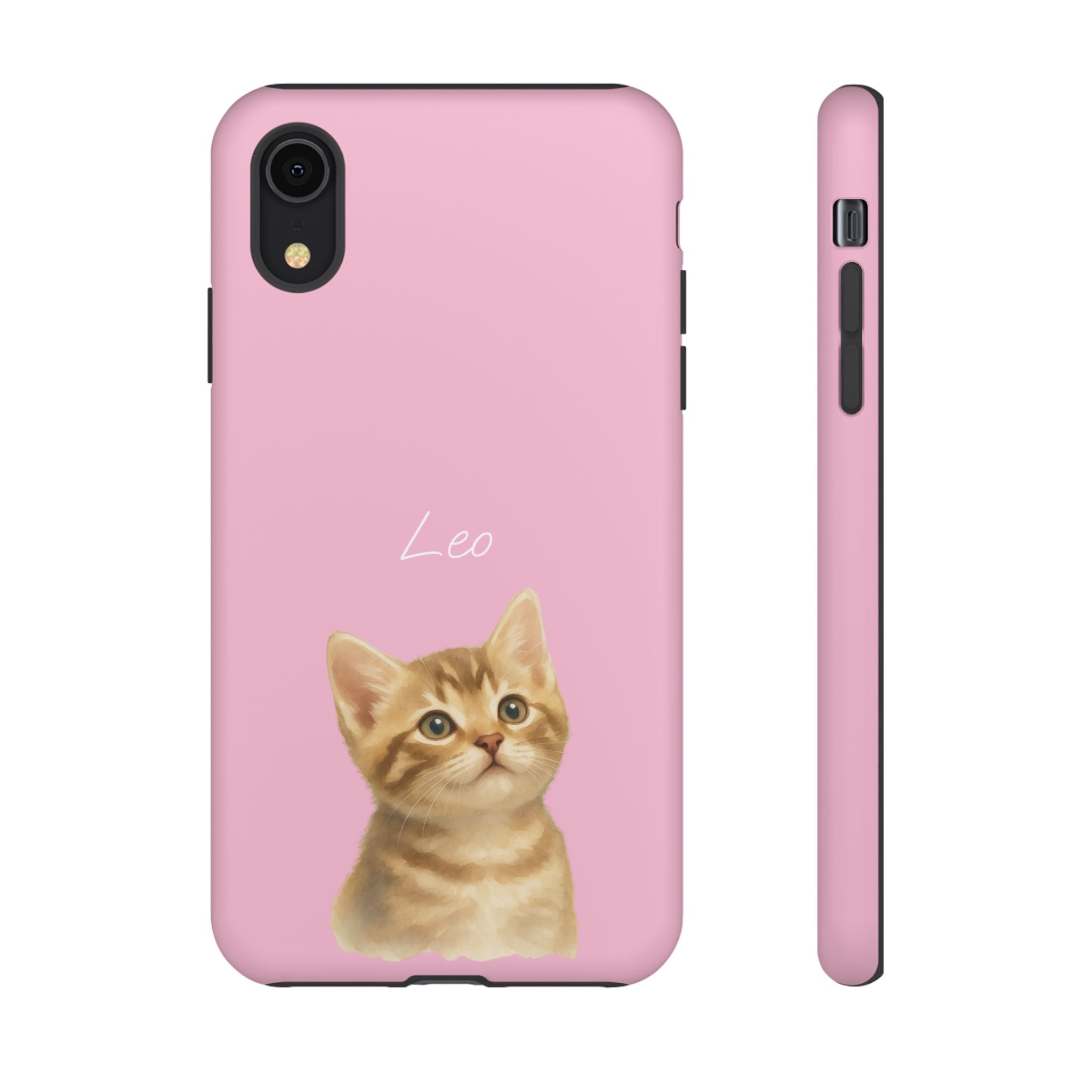 PET AQUARELL PINK – Personalisierte Handyhülle mit Dual-Layer-Schutz