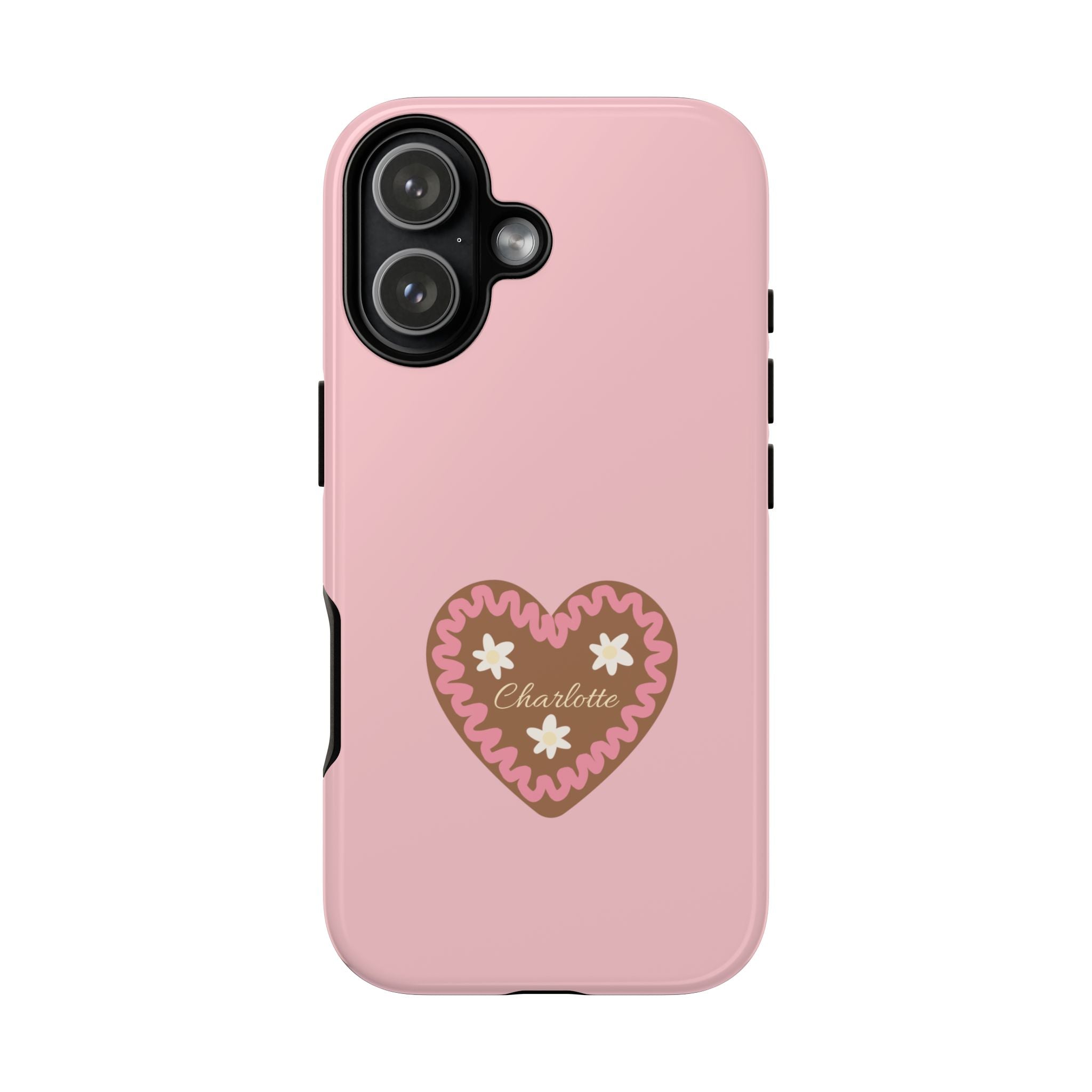 WIESNHERZ ROSE – Personalisierte Handyhülle mit Dual-Layer-Schutz