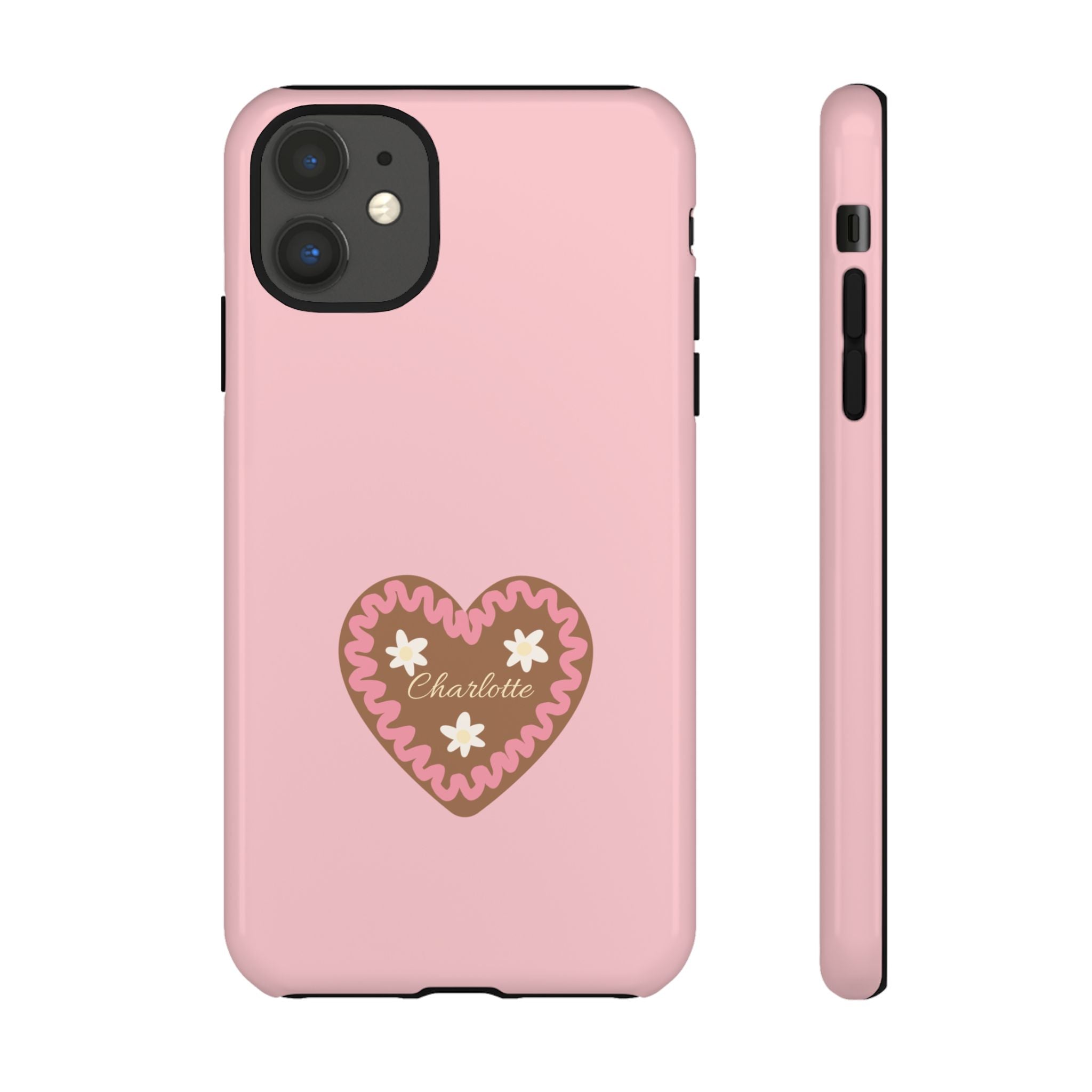 WIESNHERZ ROSE – Personalisierte Handyhülle mit Dual-Layer-Schutz