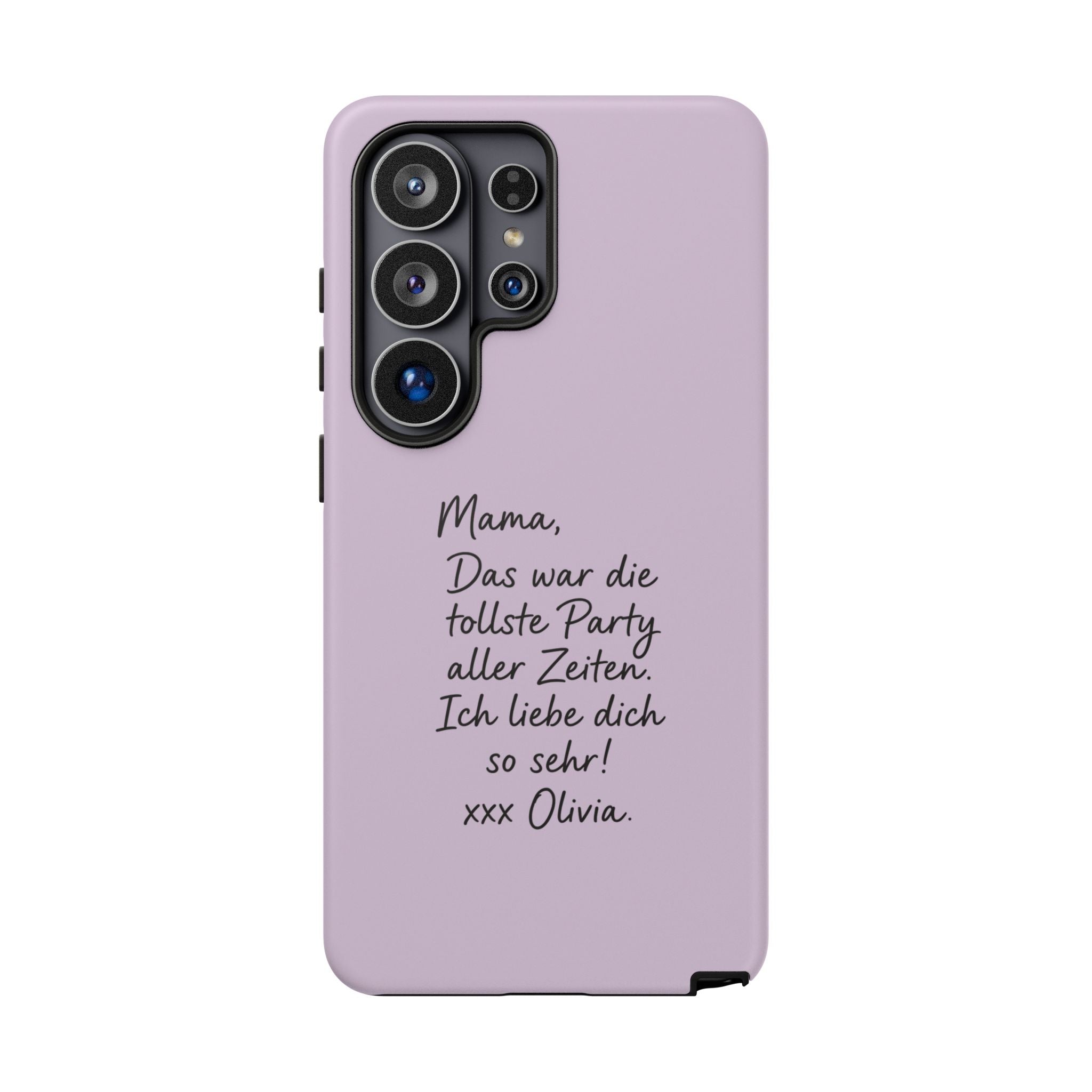 LAVENDER HANDWRITTEN NOTE – Personalisierte Handyhülle mit Dual-Layer-Schutz