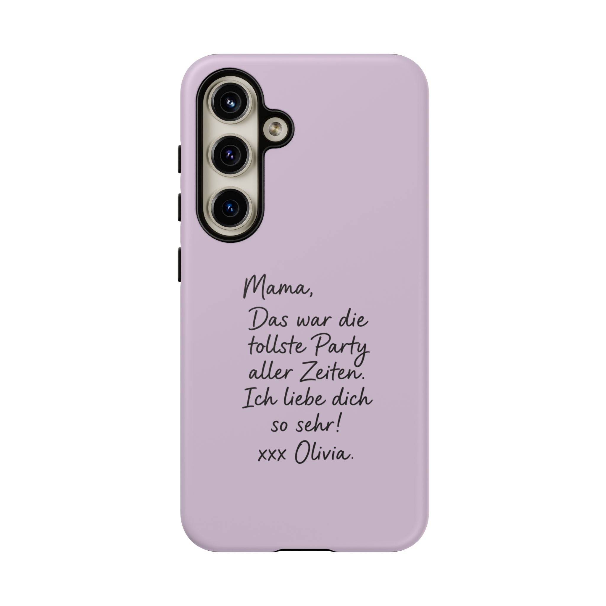 LAVENDER HANDWRITTEN NOTE – Personalisierte Handyhülle mit Dual-Layer-Schutz