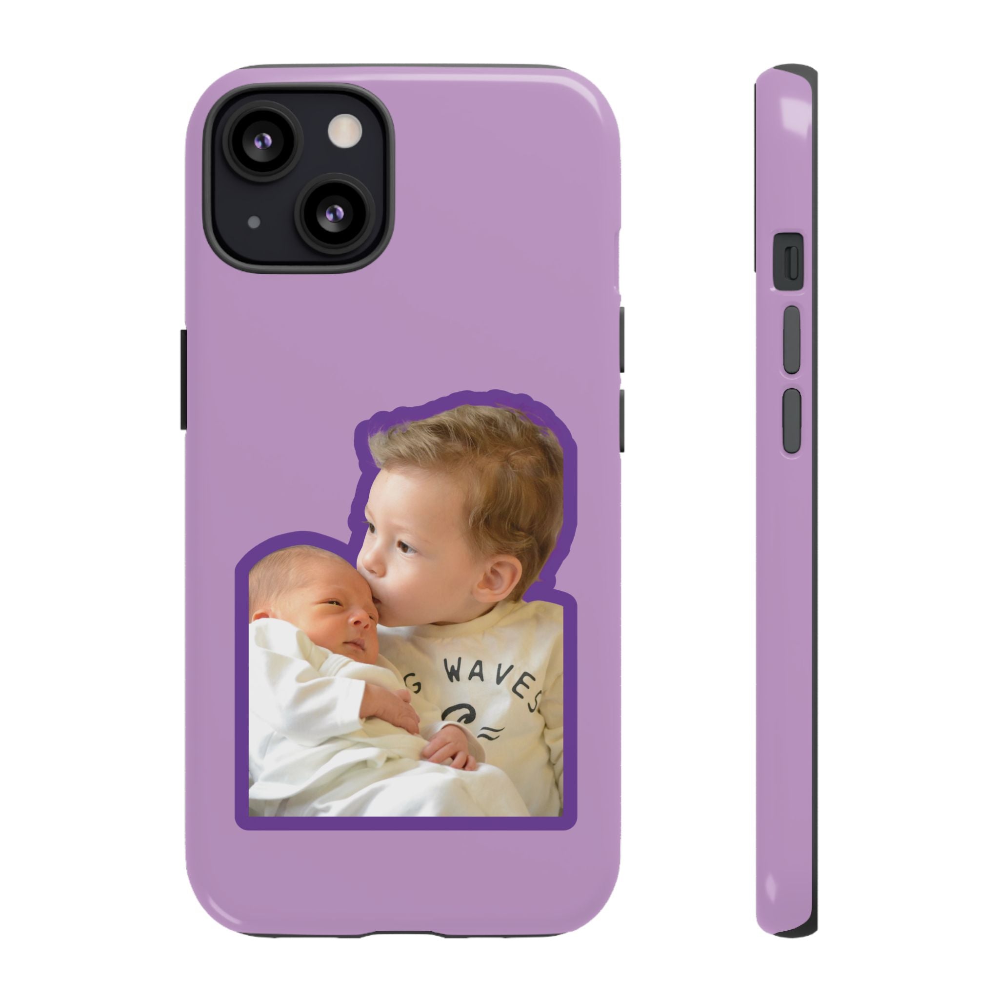 PURPLE CARTOON – Personalisierte Foto Handyhülle mit Dual-Layer-Schutz