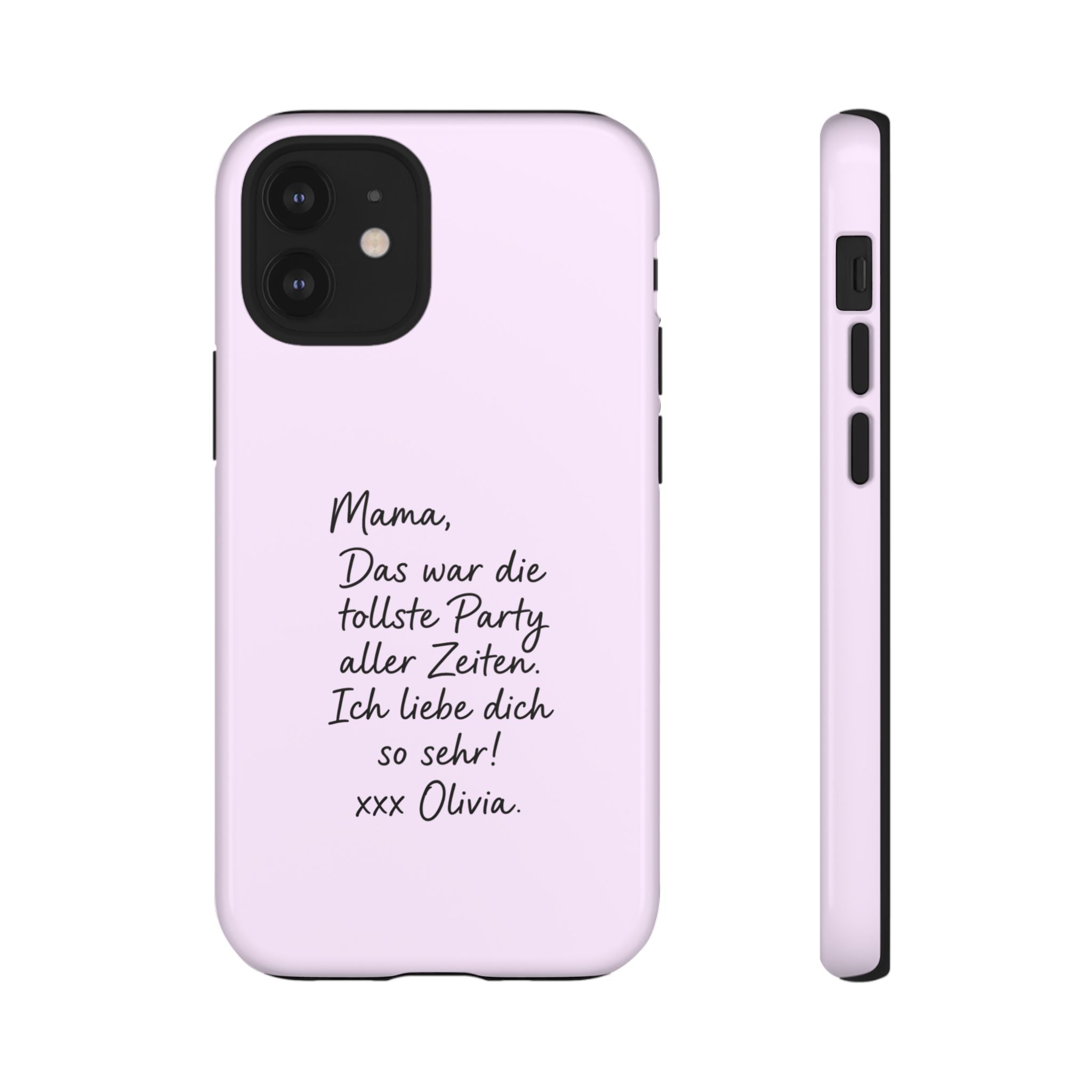 LAVENDEL mit handgeschriebener Notiz – Personalisierte Handyhülle mit Dual-Layer-Schutz