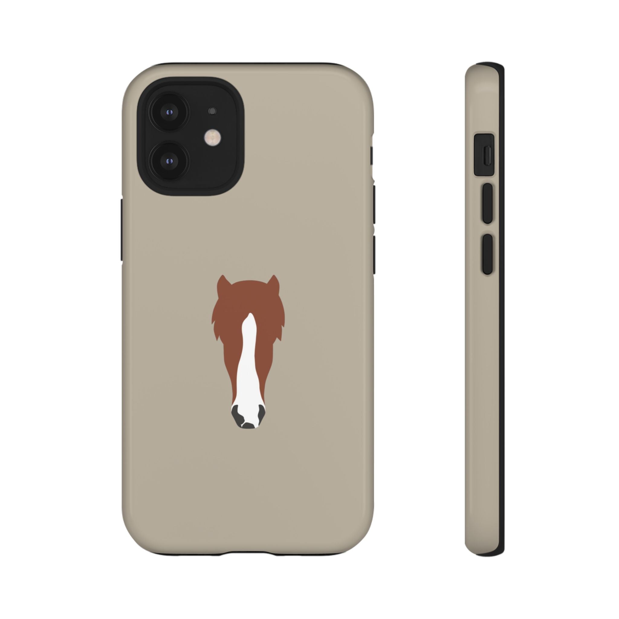 UNIQUE ANIMAL ART EDITION BEIGE – Personalisierte Handyhülle mit Dual-Layer-Schutz
