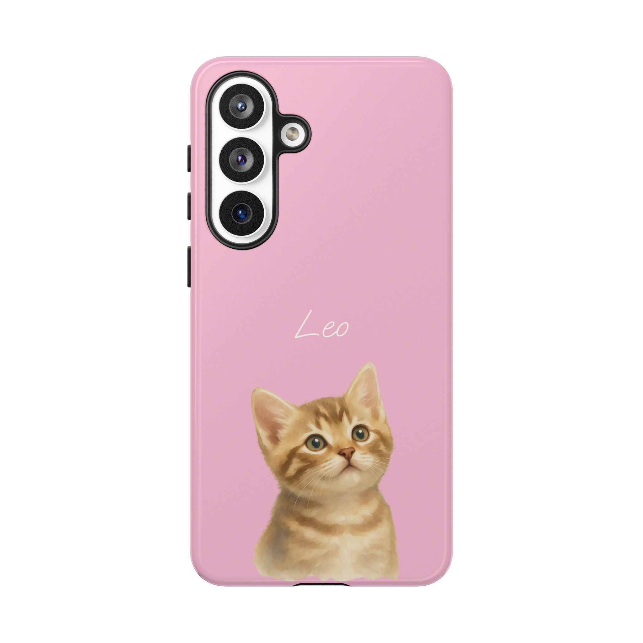 PET AQUARELL PINK – Personalisierte Handyhülle mit Dual-Layer-Schutz