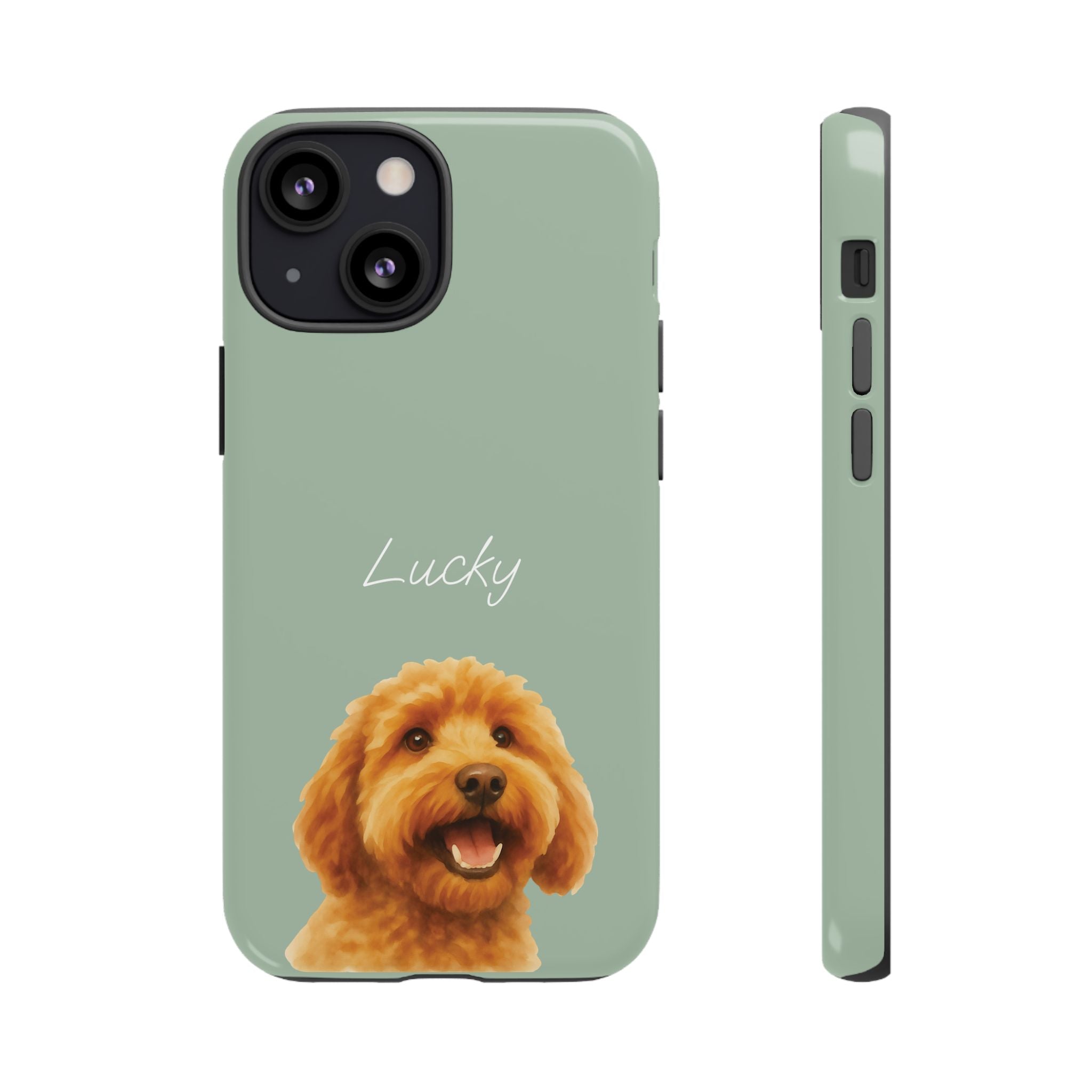 PET AQUARELL SALBEI – Personalisierte Handyhülle mit Dual-Layer-Schutz