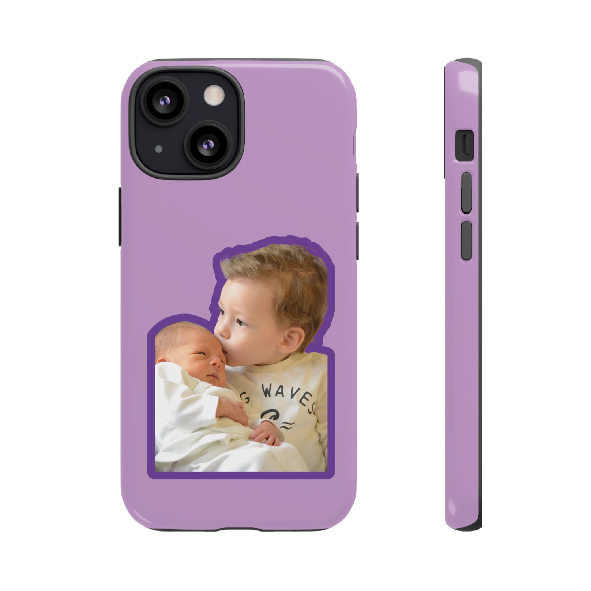 PURPLE CARTOON – Personalisierte Foto Handyhülle mit Dual-Layer-Schutz