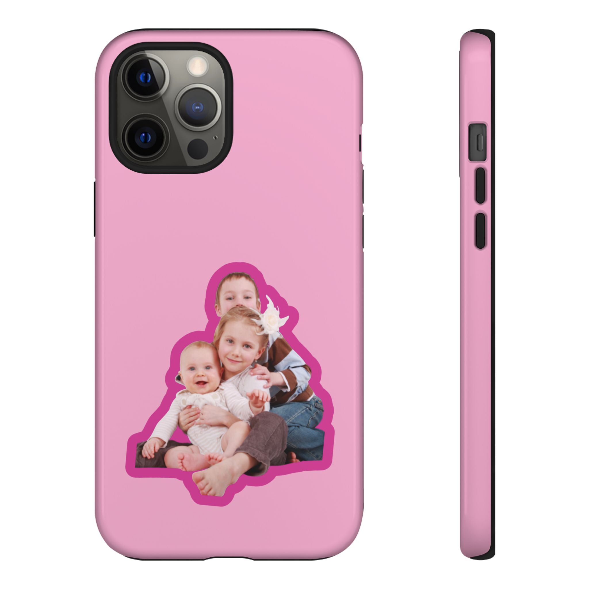 PINK CARTOON – Personalisierte Foto Handyhülle mit Dual-Layer-Schutz
