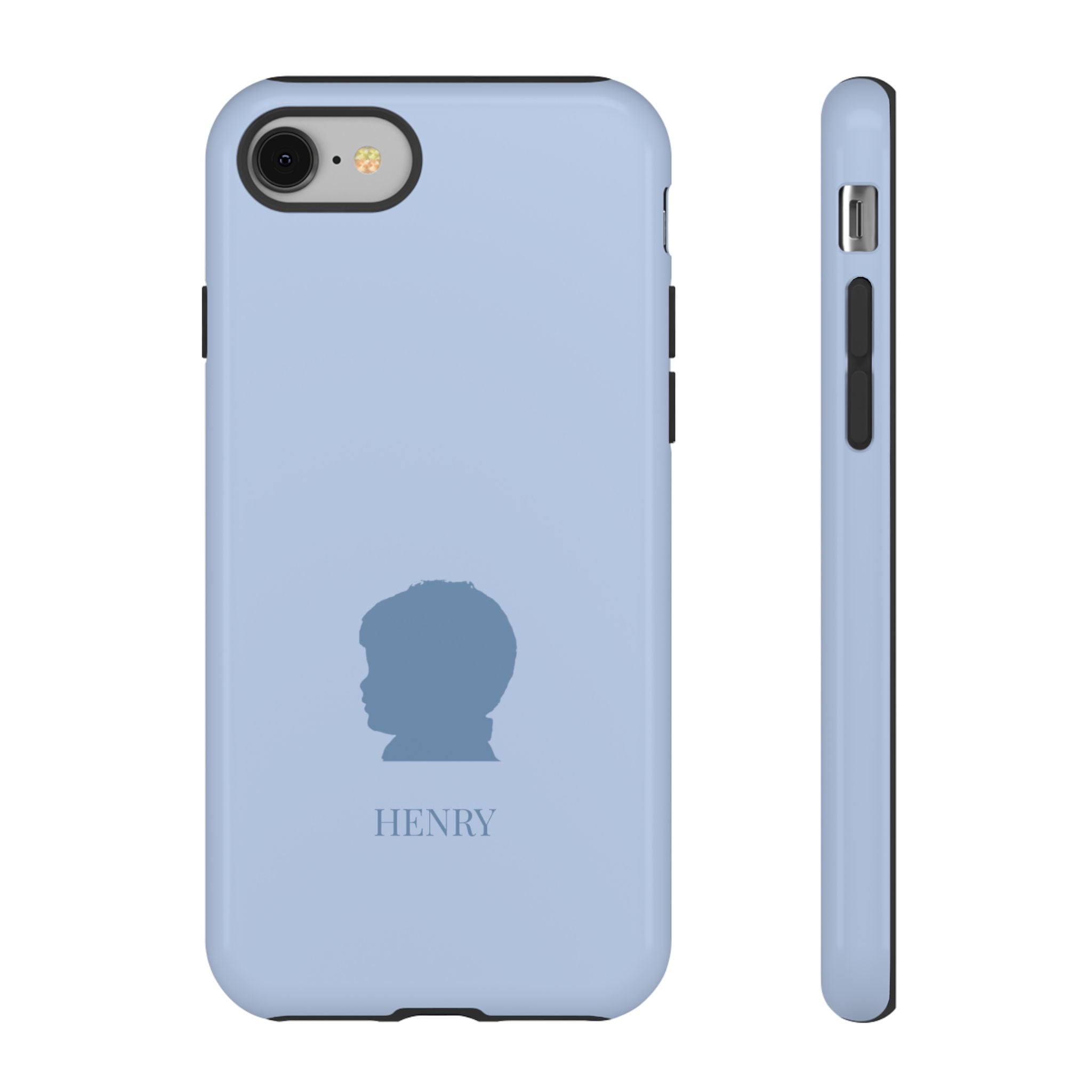 SILHOUETTE BLUE – Personalisierte Handyhülle mit Dual-Layer-Schutz