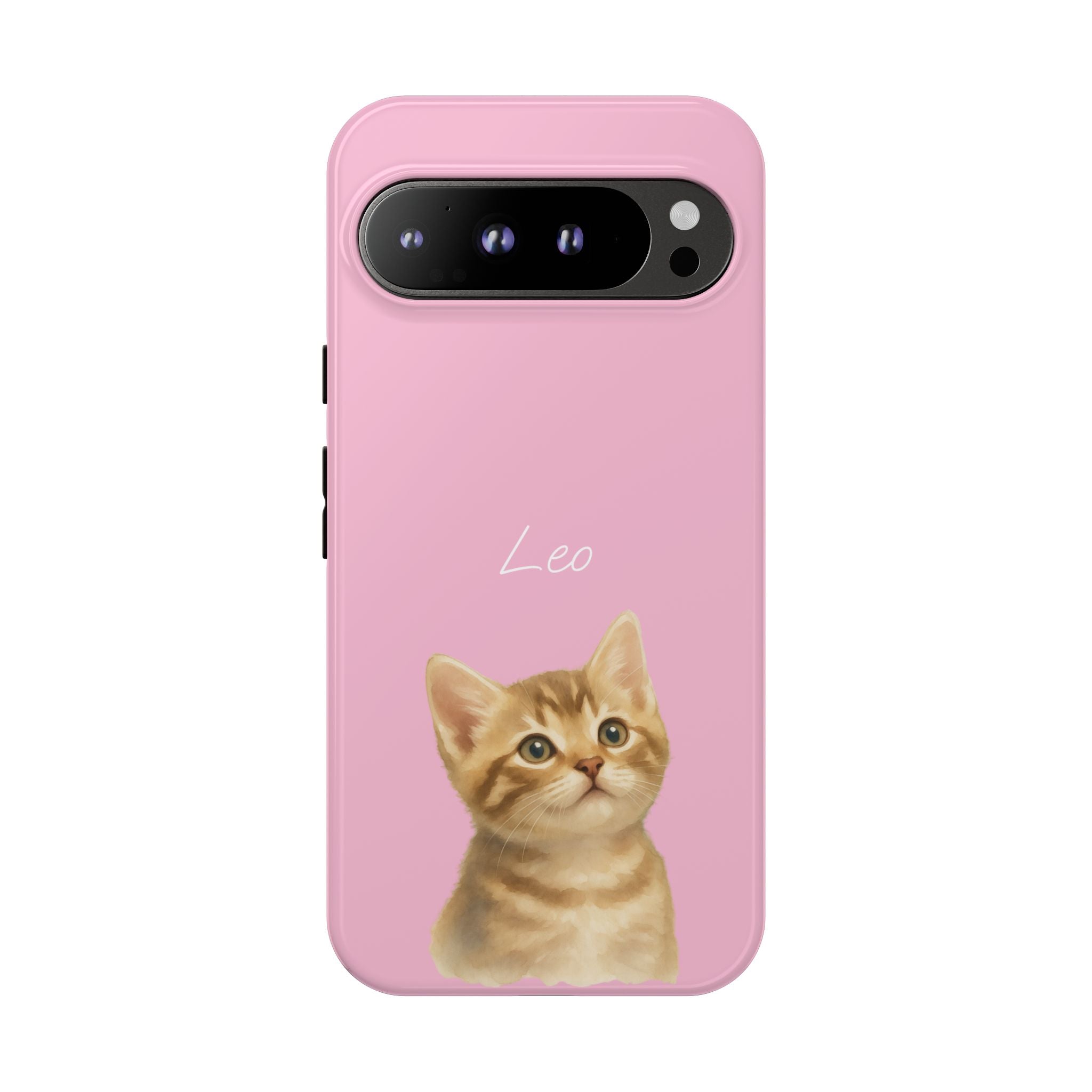 PET AQUARELL PINK – Personalisierte Handyhülle mit Dual-Layer-Schutz
