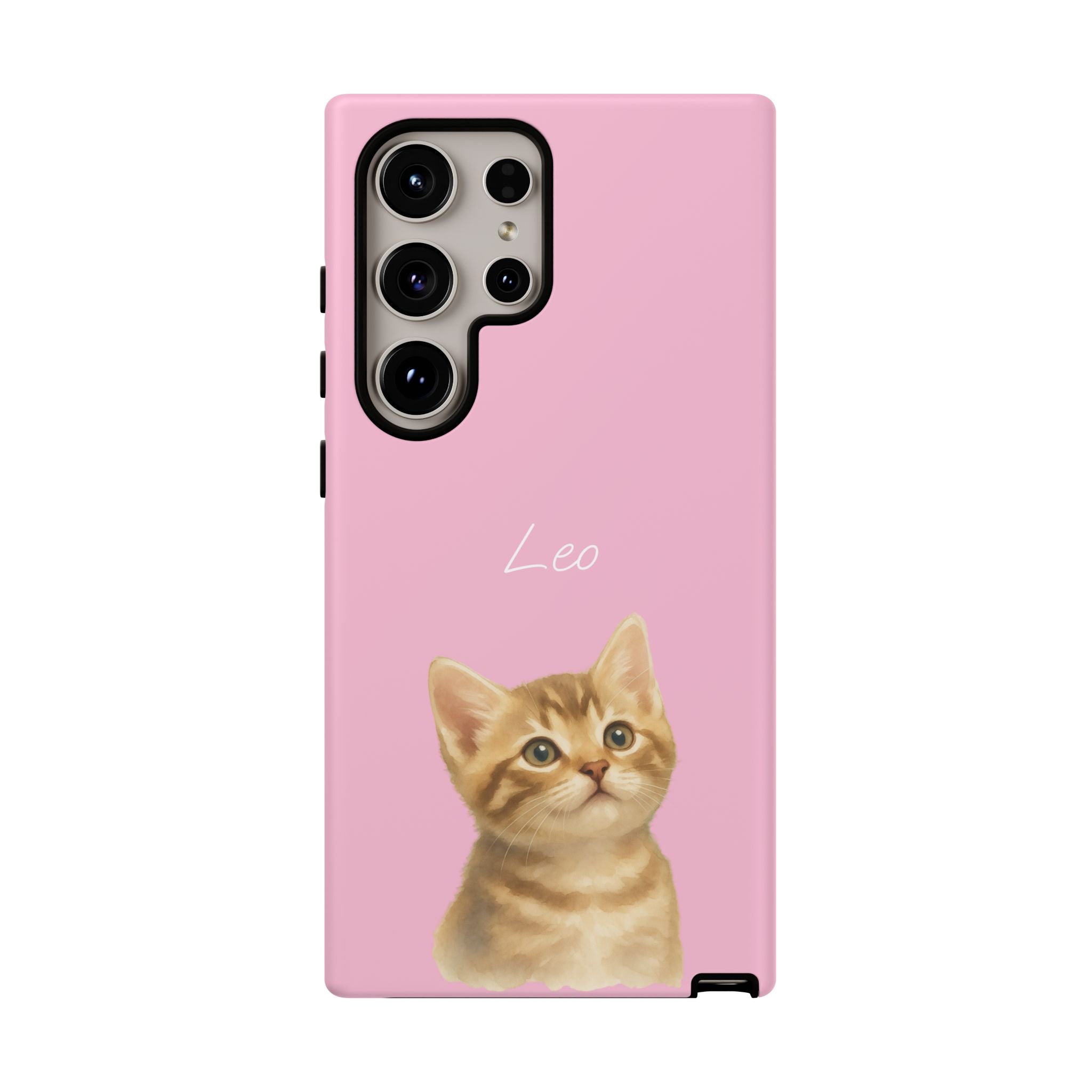 PET AQUARELL PINK – Personalisierte Handyhülle mit Dual-Layer-Schutz