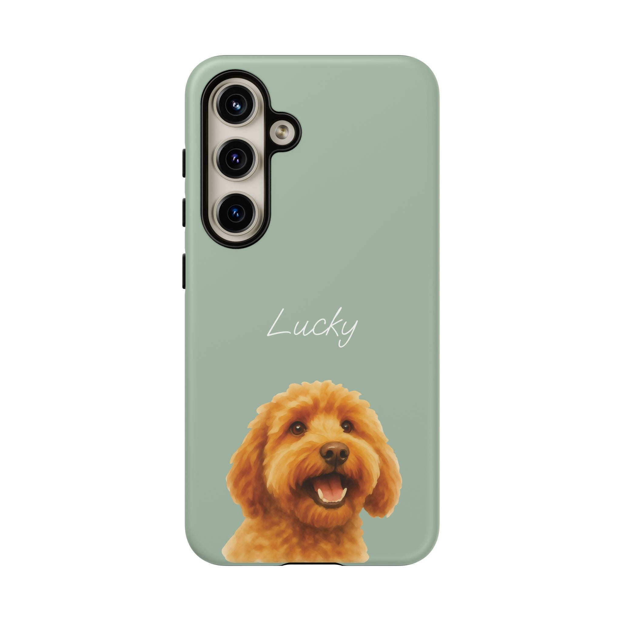 PET AQUARELL SALBEI – Personalisierte Handyhülle mit Dual-Layer-Schutz