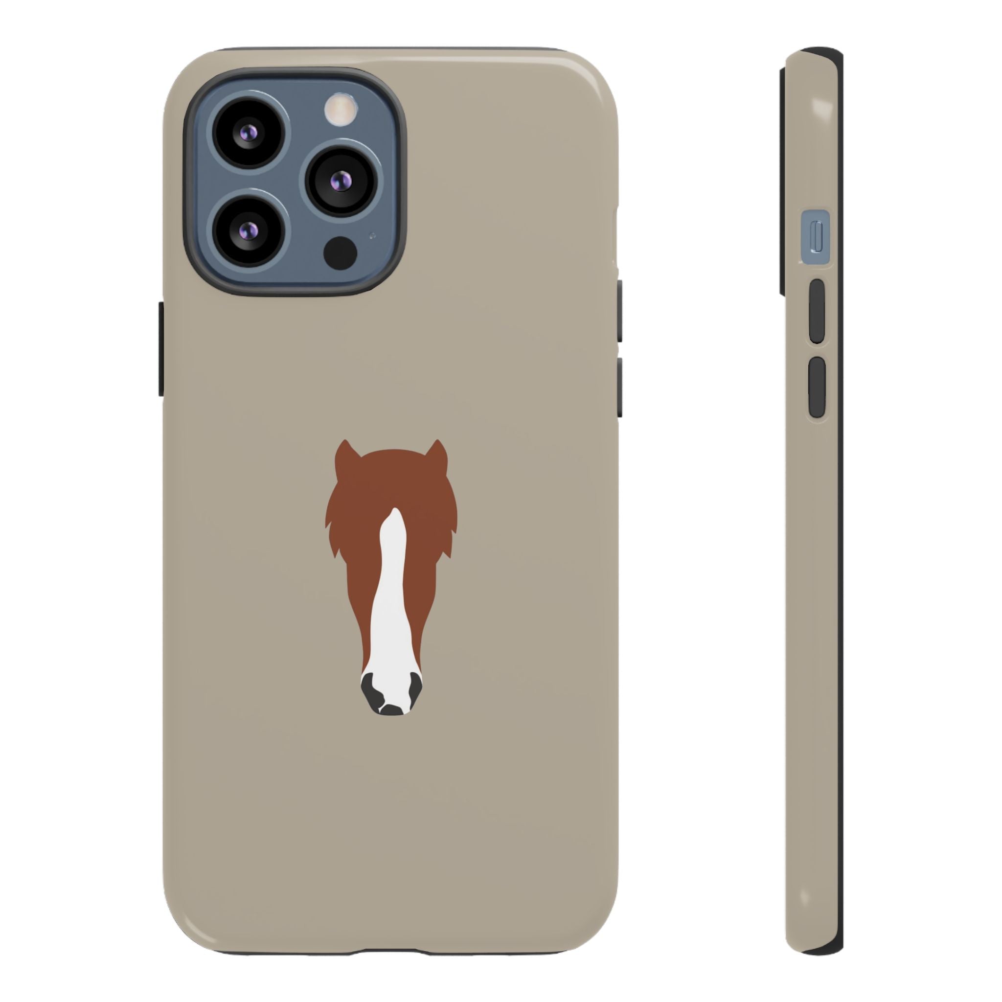 UNIQUE ANIMAL ART EDITION BEIGE – Personalisierte Handyhülle mit Dual-Layer-Schutz