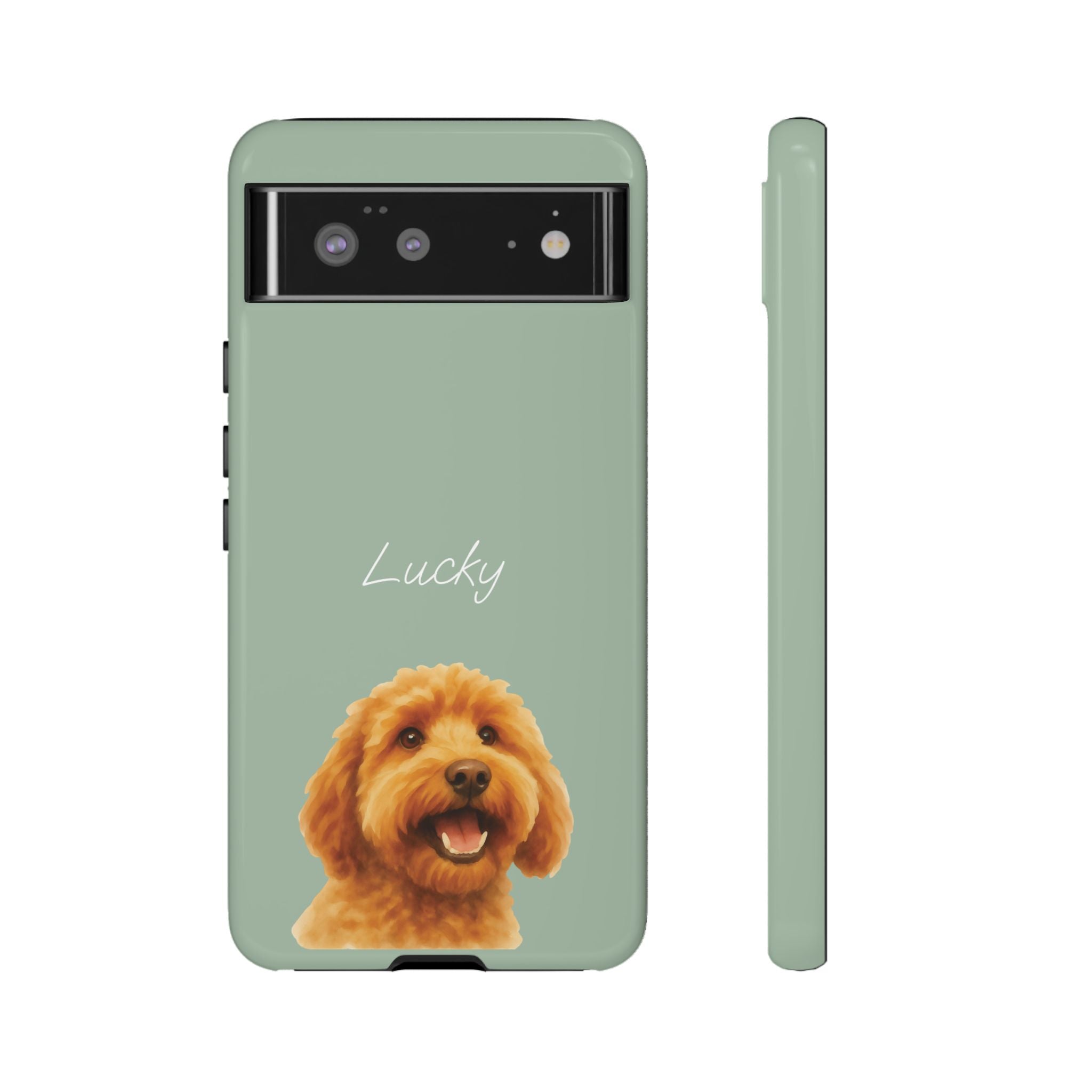 PET AQUARELL SALBEI – Personalisierte Handyhülle mit Dual-Layer-Schutz