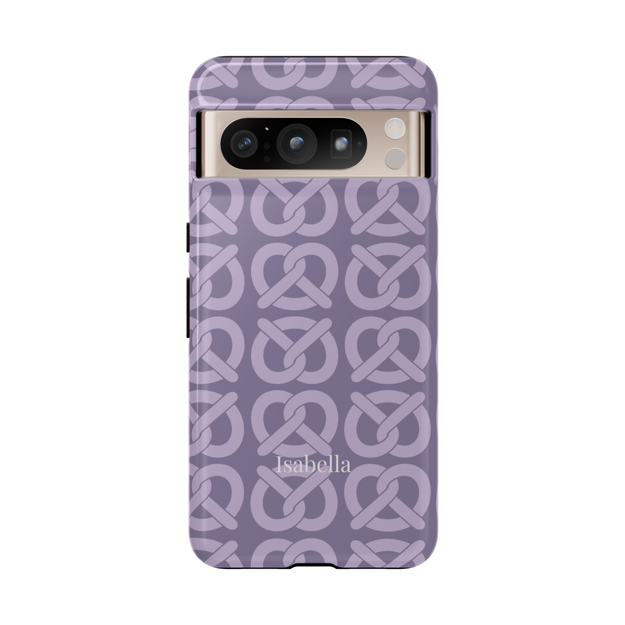 BREZN MONOGRAMM LAVENDEL – Personalisierte Handyhülle mit Dual-Layer-Schutz
