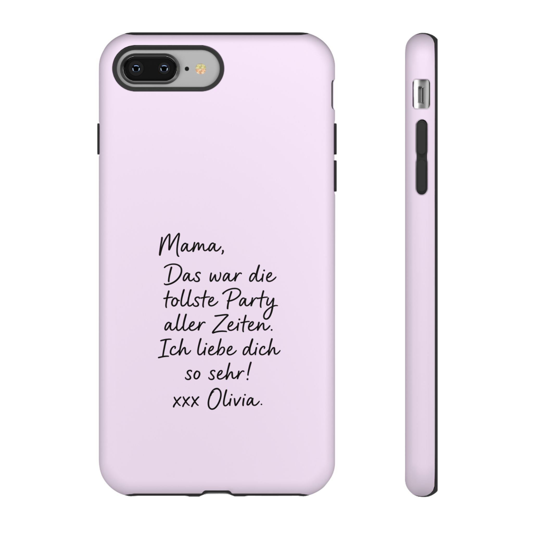 LAVENDEL mit handgeschriebener Notiz – Personalisierte Handyhülle mit Dual-Layer-Schutz