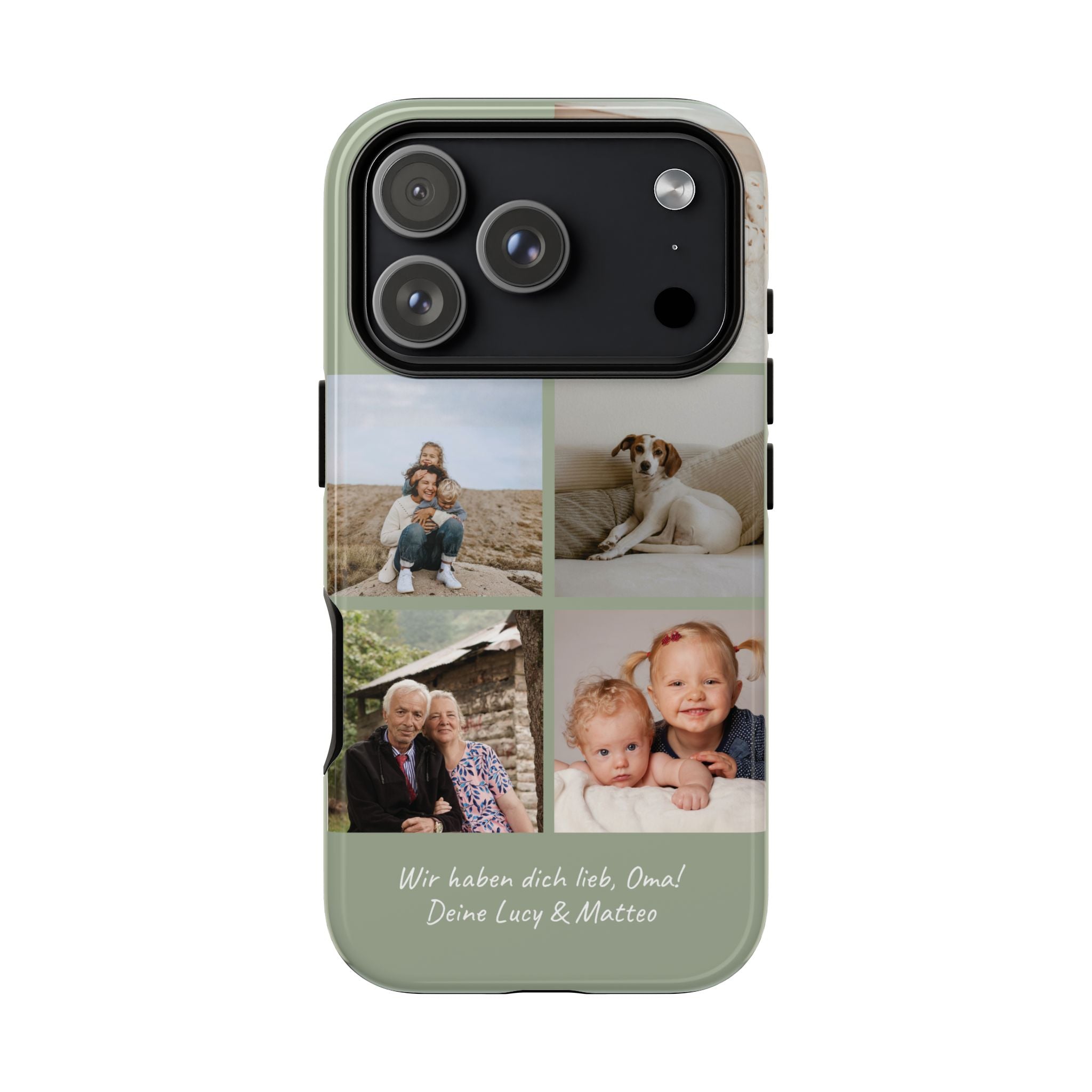 SALBEI PHOTO COLLAGE – Personalisierte Foto Handyhülle mit Dual-Layer-Schutz