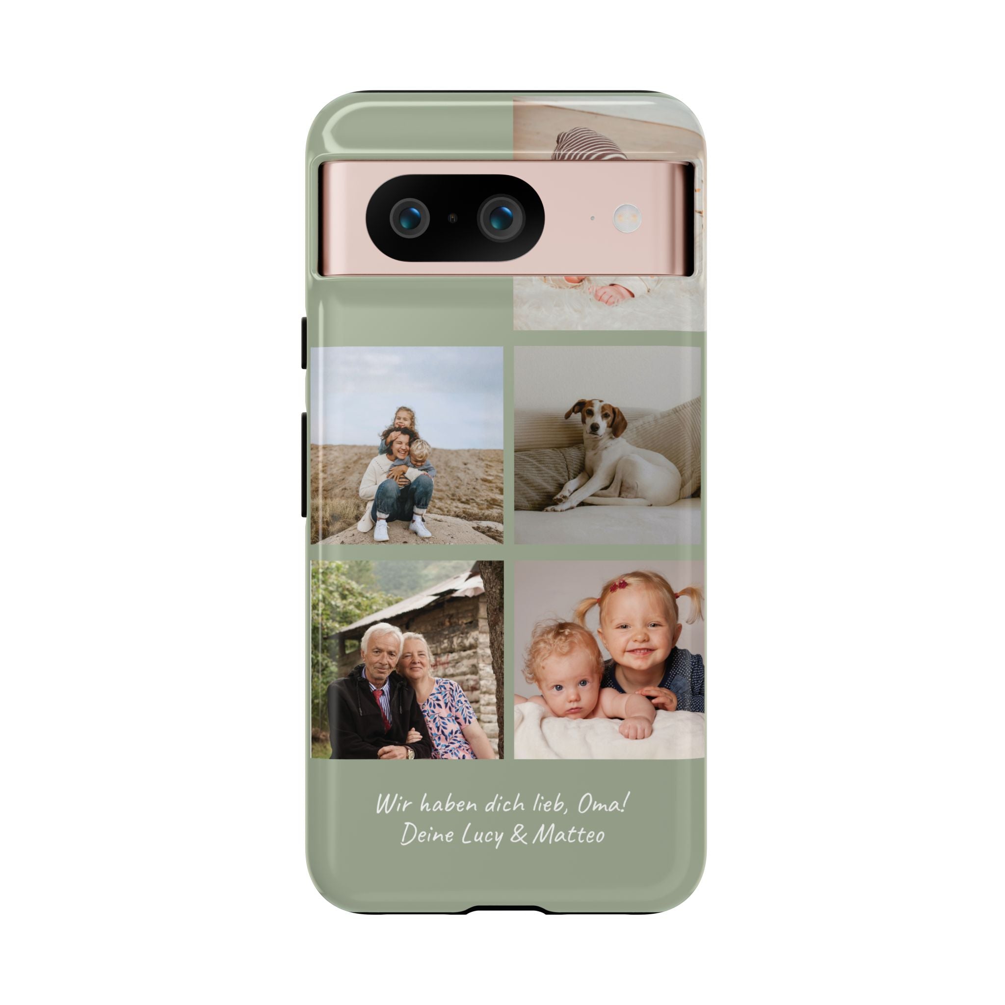 SALBEI PHOTO COLLAGE – Personalisierte Foto Handyhülle mit Dual-Layer-Schutz