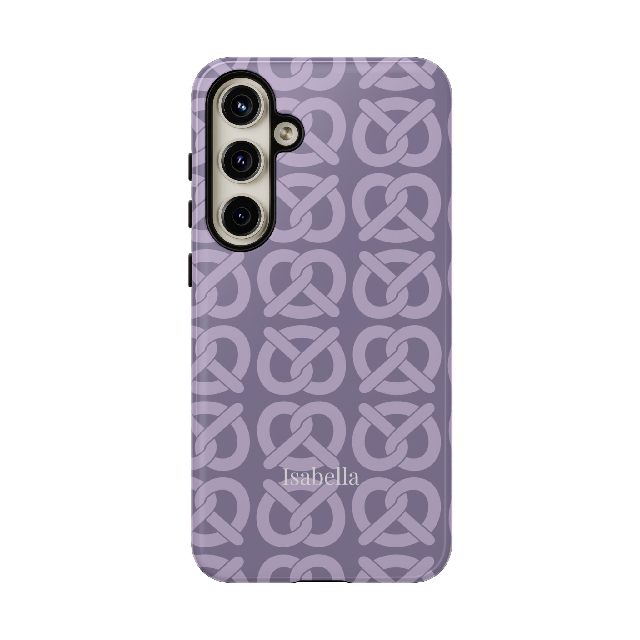 BREZN MONOGRAMM LAVENDEL – Personalisierte Handyhülle mit Dual-Layer-Schutz