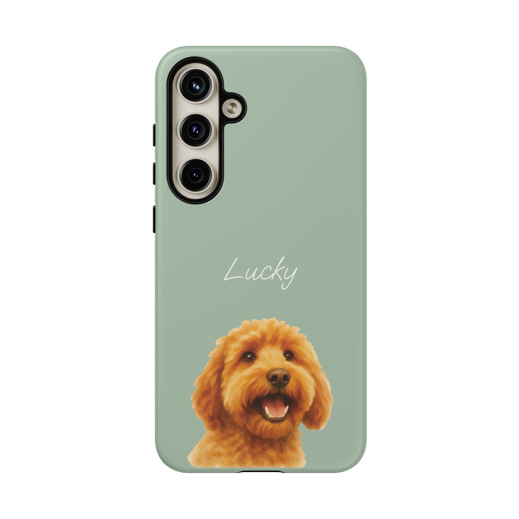PET AQUARELL SALBEI – Personalisierte Handyhülle mit Dual-Layer-Schutz