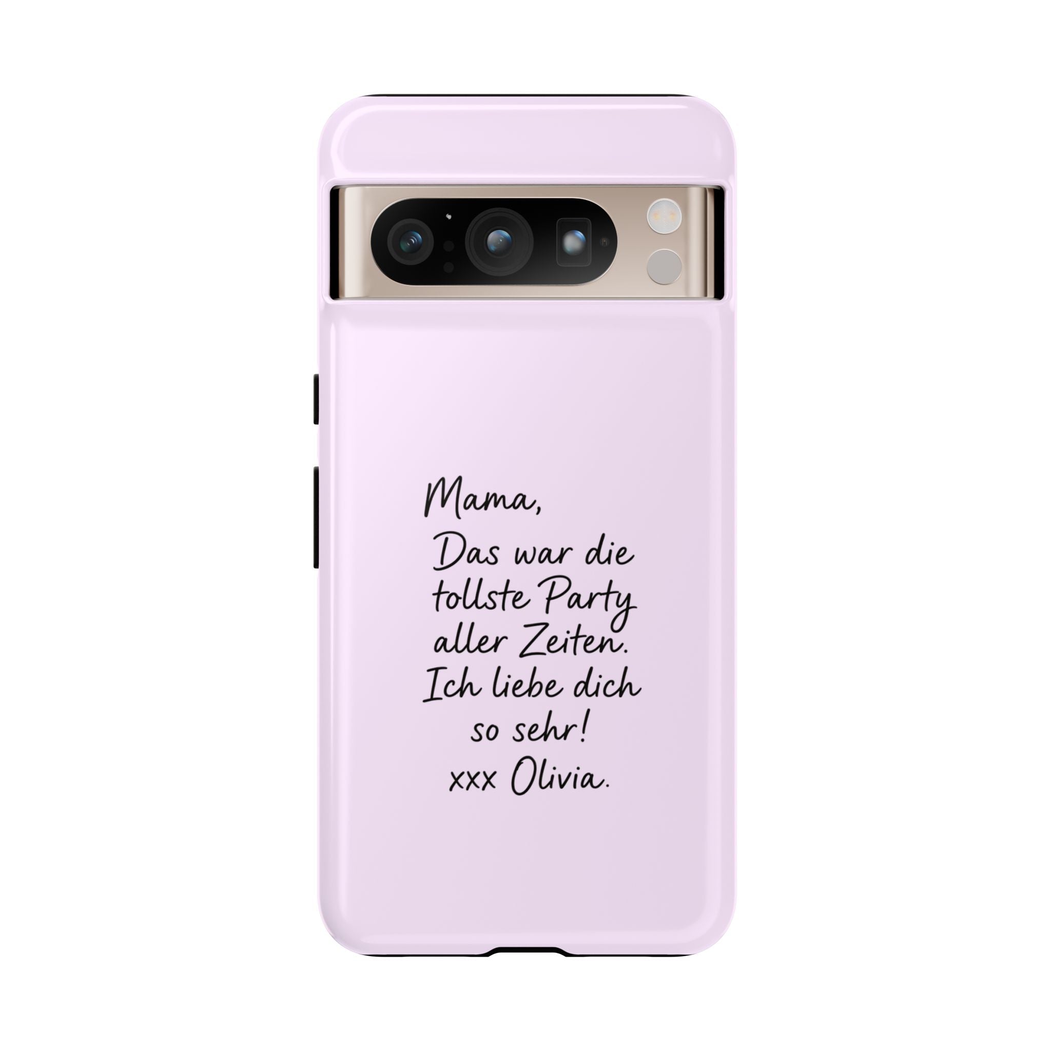 LAVENDEL mit handgeschriebener Notiz – Personalisierte Handyhülle mit Dual-Layer-Schutz