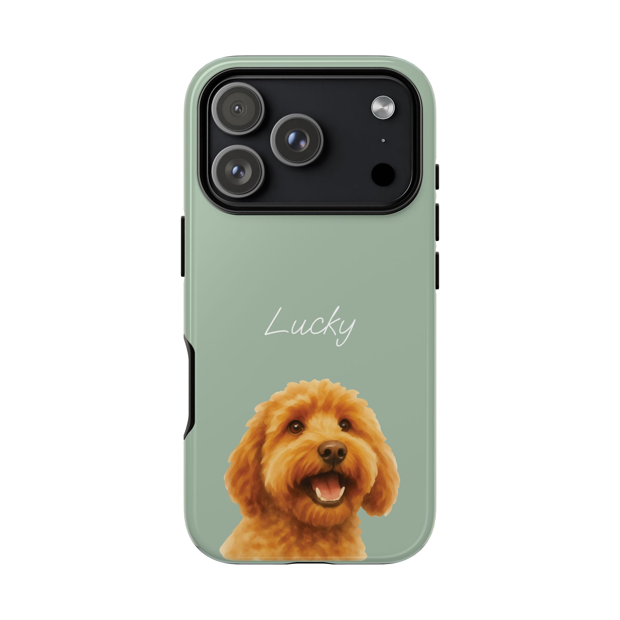 PET AQUARELL SALBEI – Personalisierte Handyhülle mit Dual-Layer-Schutz