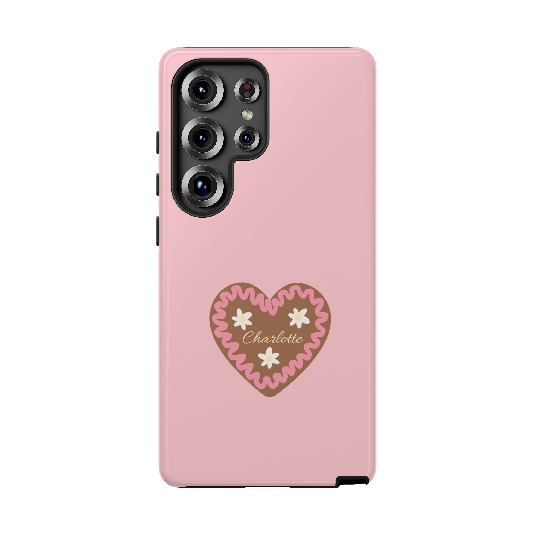 WIESNHERZ ROSE – Personalisierte Handyhülle mit Dual-Layer-Schutz