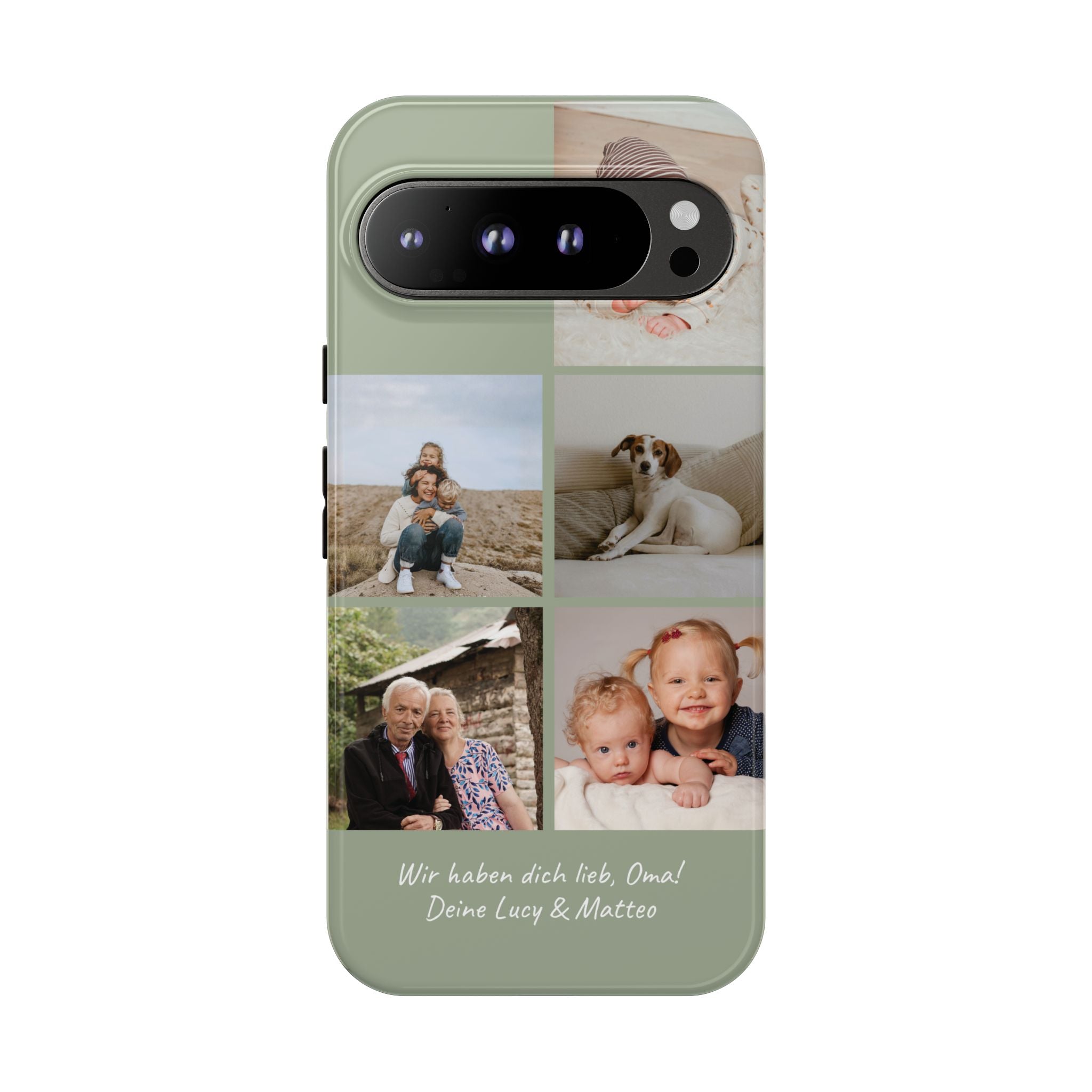 SALBEI PHOTO COLLAGE – Personalisierte Foto Handyhülle mit Dual-Layer-Schutz