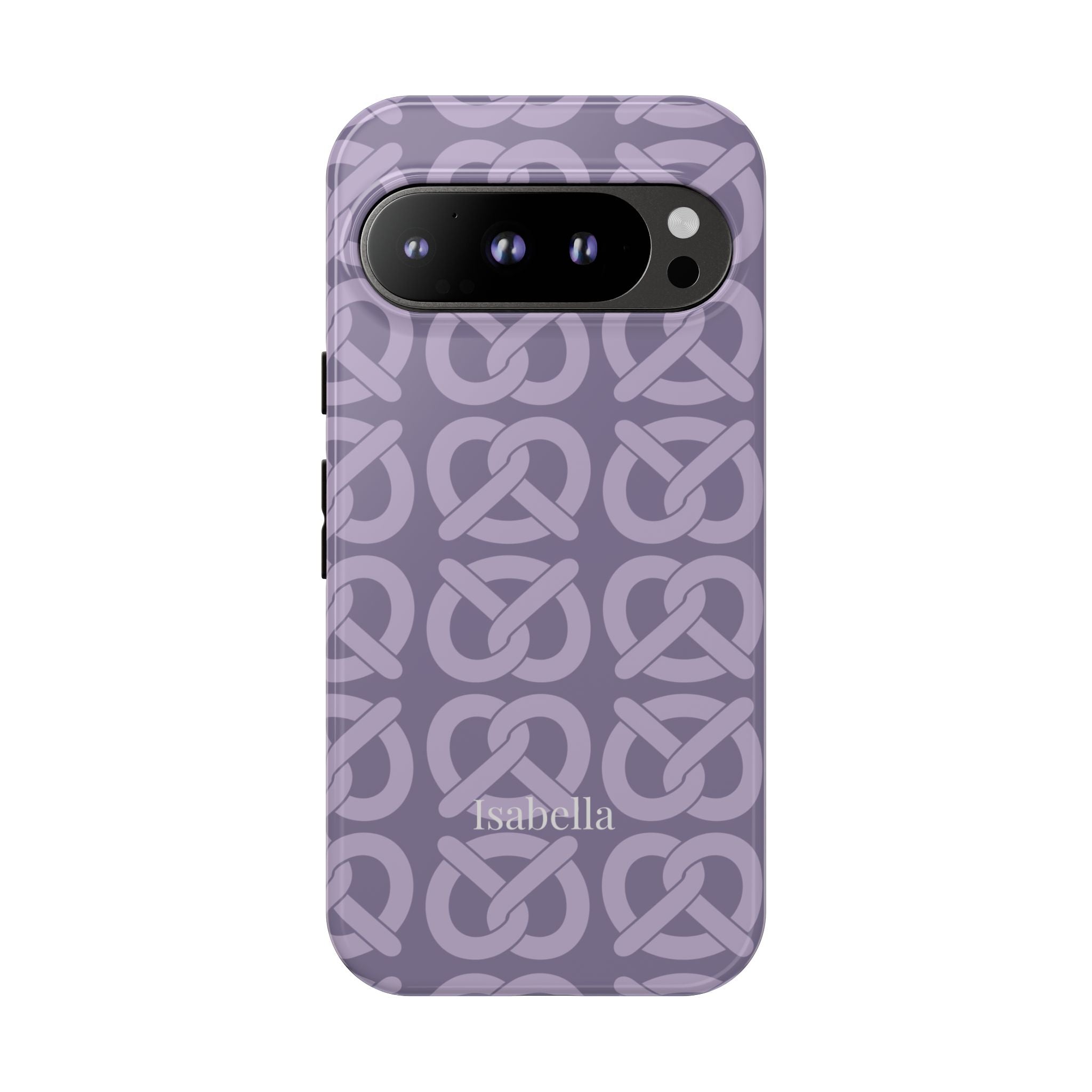 BREZN MONOGRAMM LAVENDEL – Personalisierte Handyhülle mit Dual-Layer-Schutz
