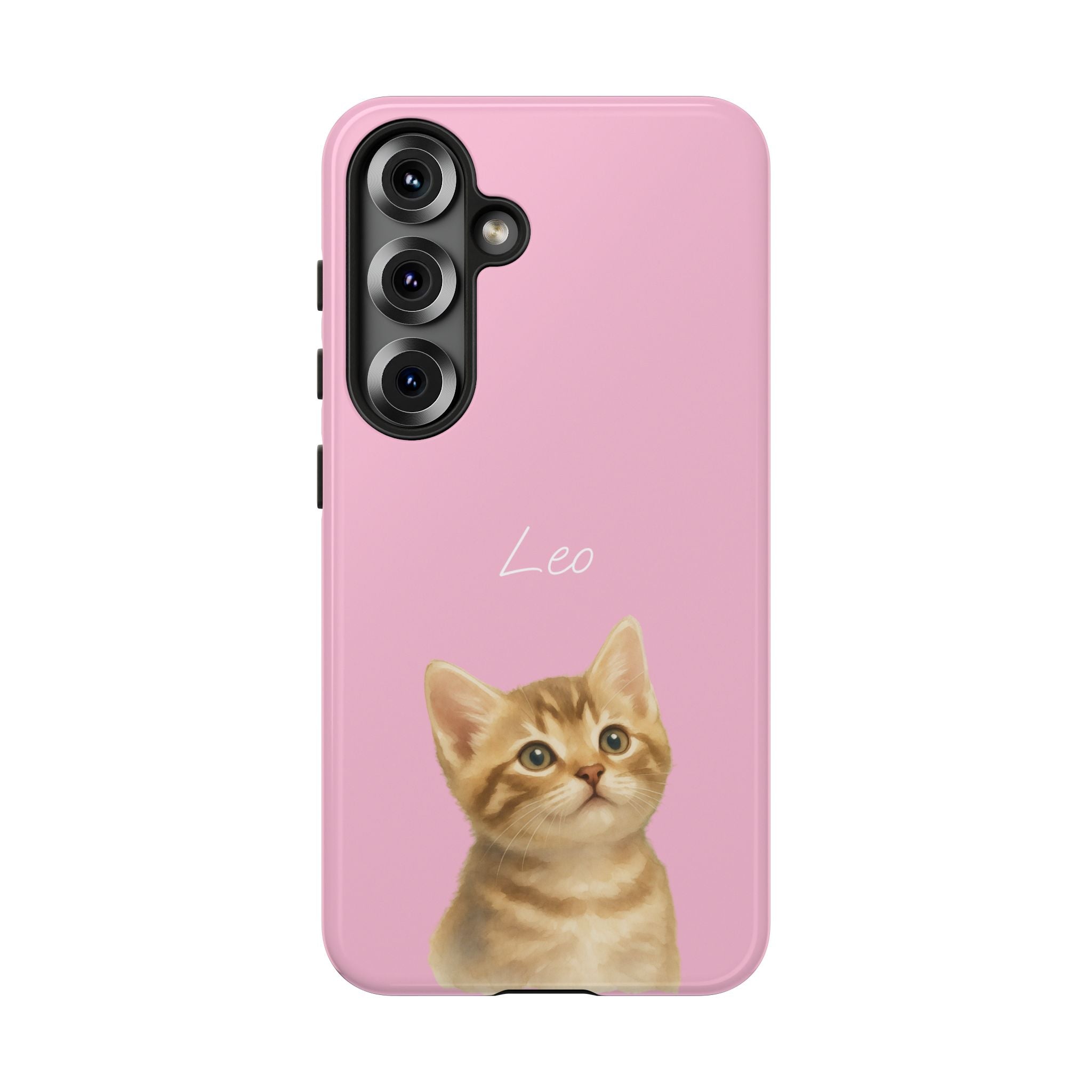 PET AQUARELL PINK – Personalisierte Handyhülle mit Dual-Layer-Schutz