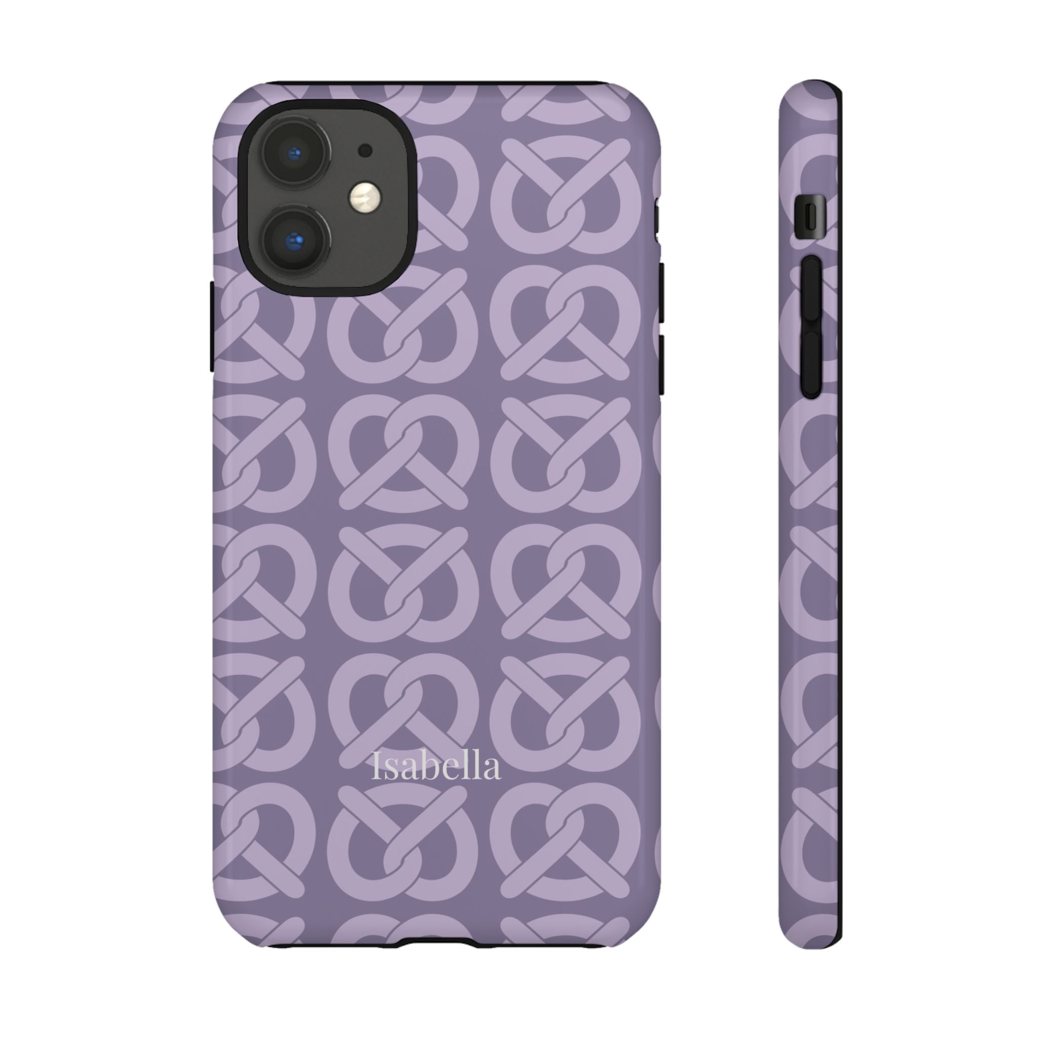 BREZN MONOGRAMM LAVENDEL – Personalisierte Handyhülle mit Dual-Layer-Schutz
