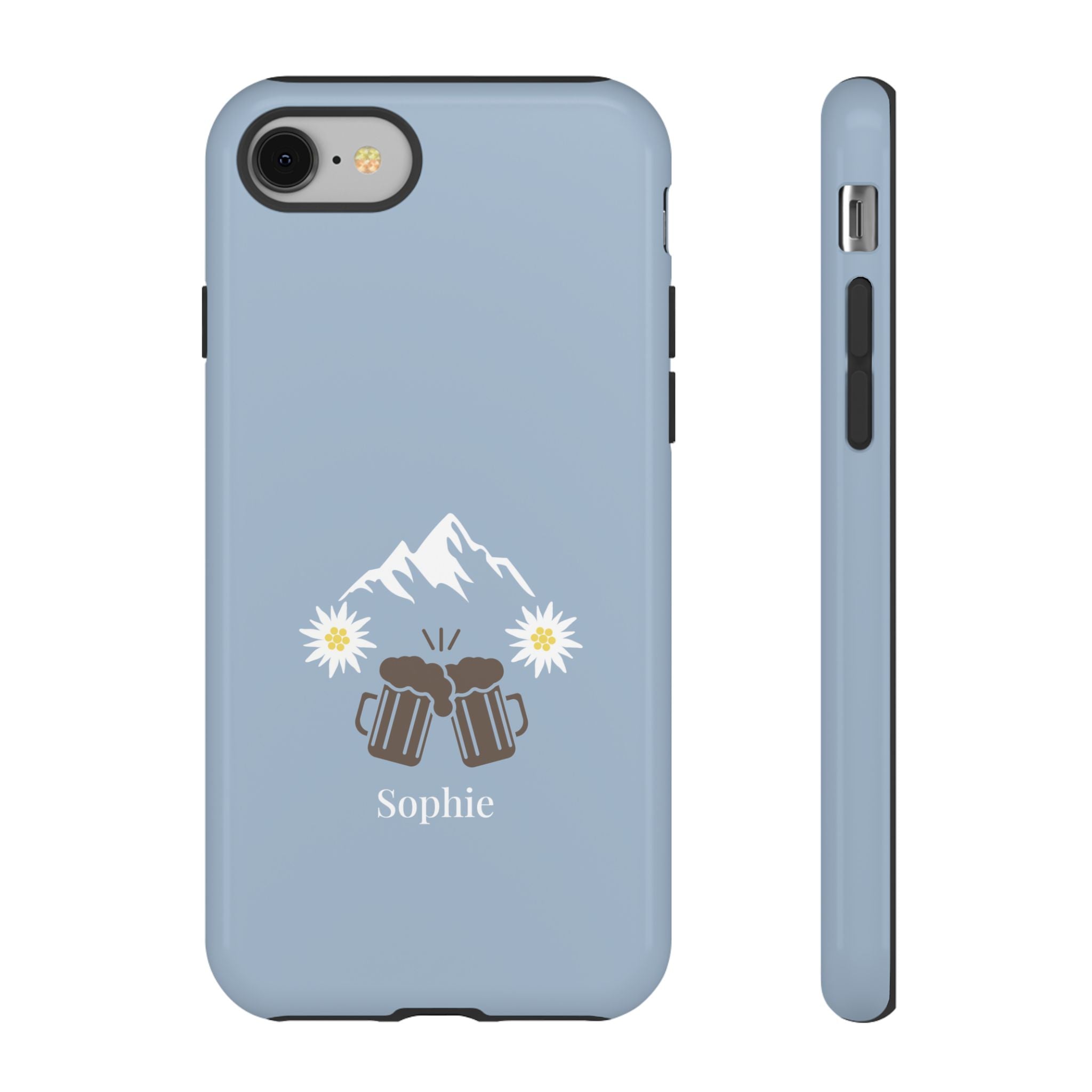 O'ZAPFT PASTELLBLAU – Personalisierte Handyhülle mit Dual-Layer-Schutz