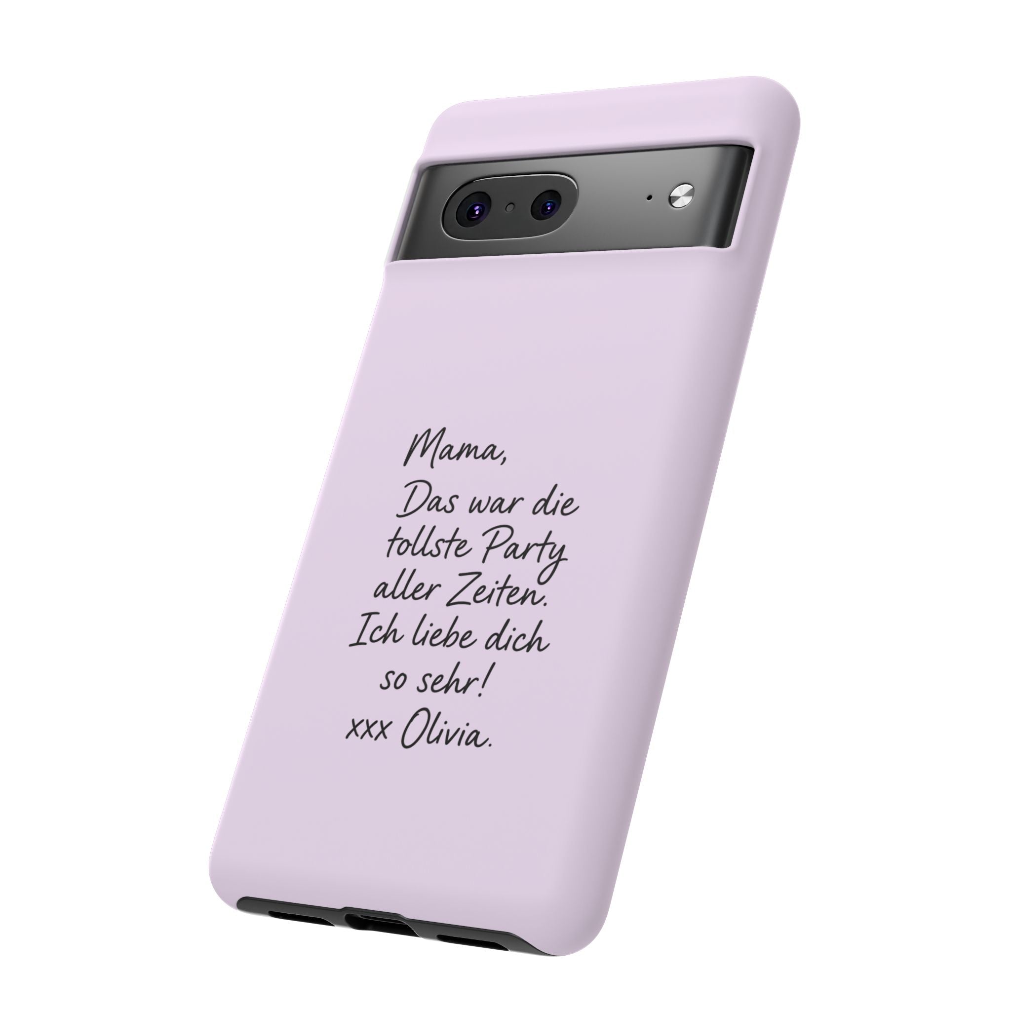 LAVENDEL mit handgeschriebener Notiz – Personalisierte Handyhülle mit Dual-Layer-Schutz