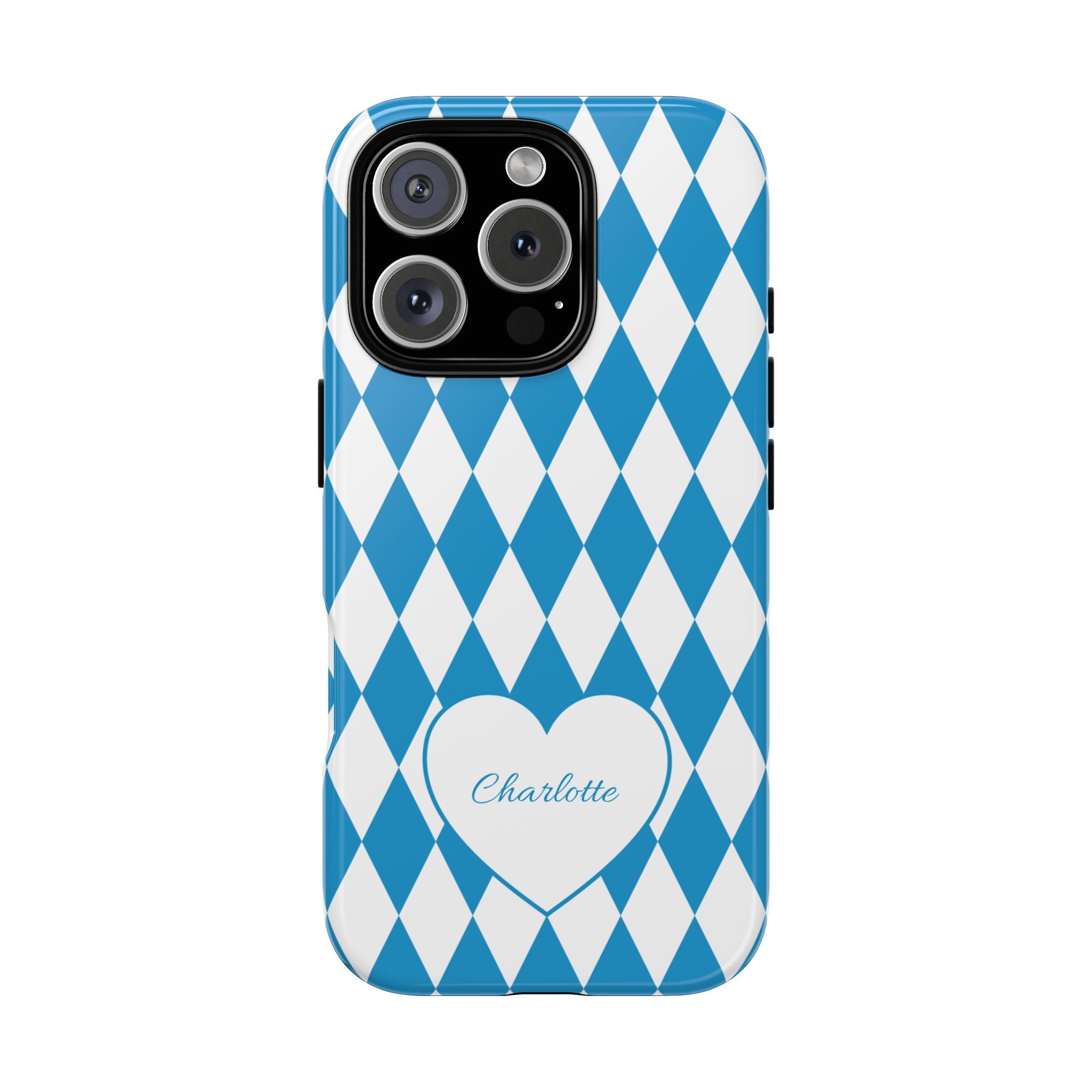 BAYERN BLAU WEISS – Personalisierte Handyhülle mit Dual-Layer-Schutz