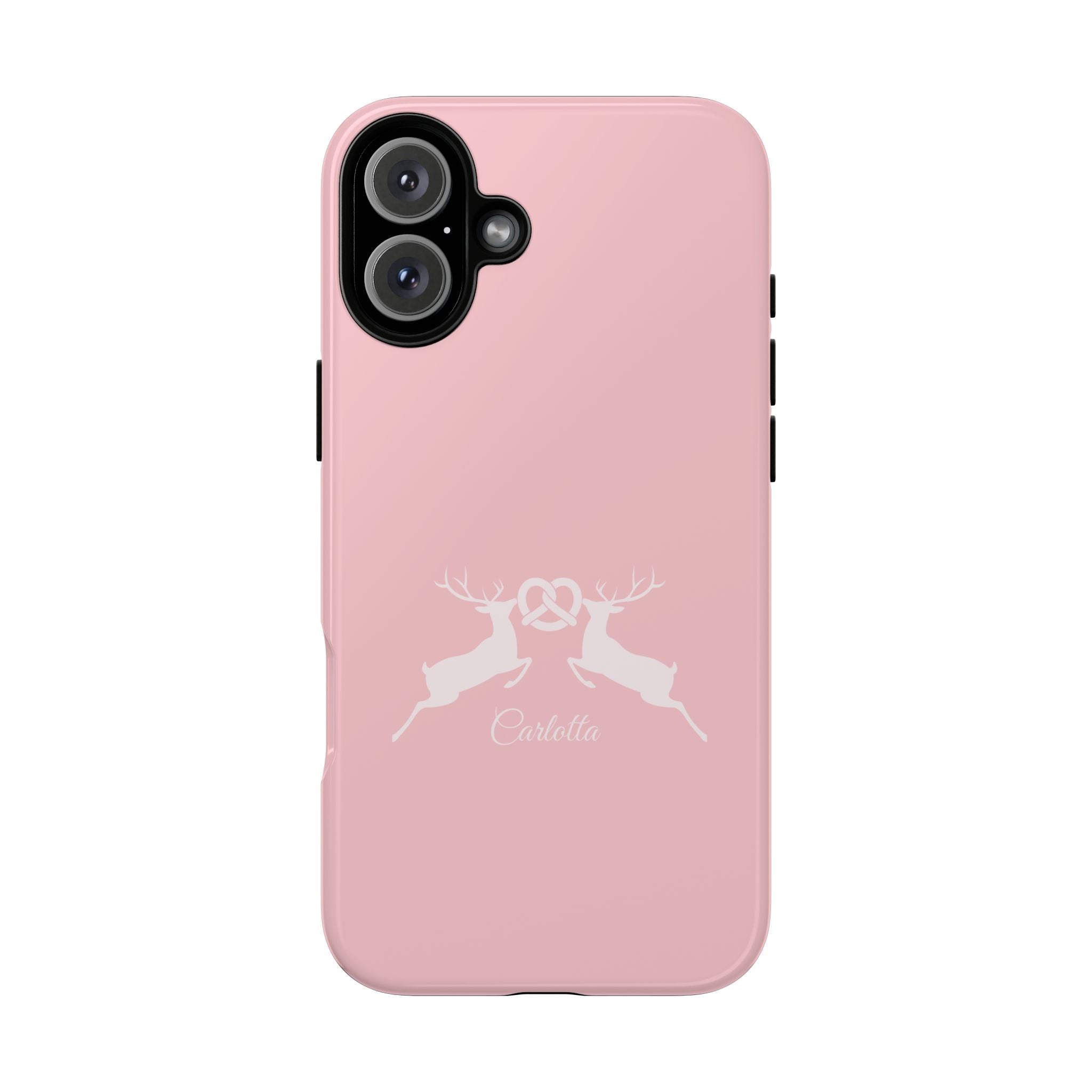 HIRSCH ROSE – Personalisierte Handyhülle mit Dual-Layer-Schutz