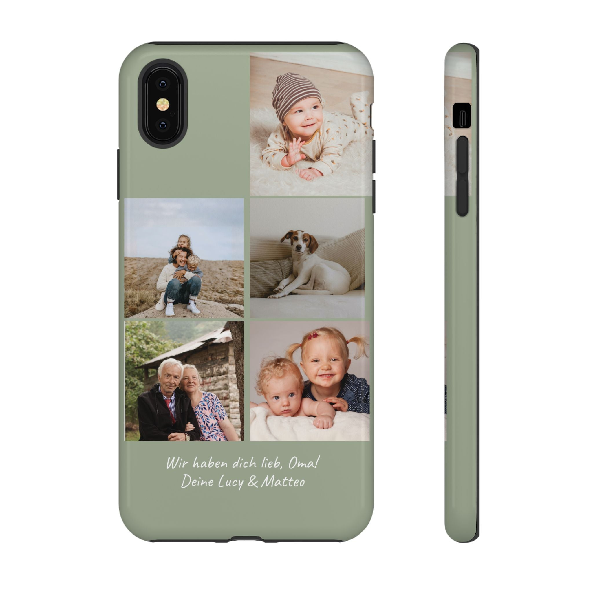 SALBEI PHOTO COLLAGE – Personalisierte Foto Handyhülle mit Dual-Layer-Schutz