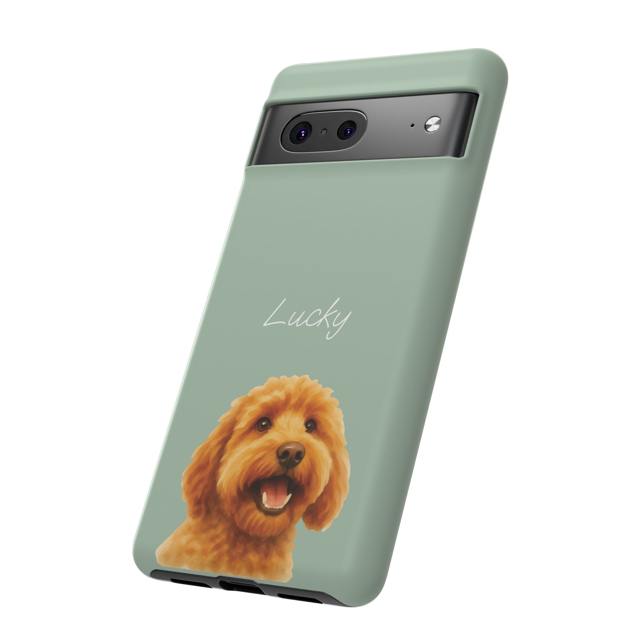 PET AQUARELL SALBEI – Personalisierte Handyhülle mit Dual-Layer-Schutz