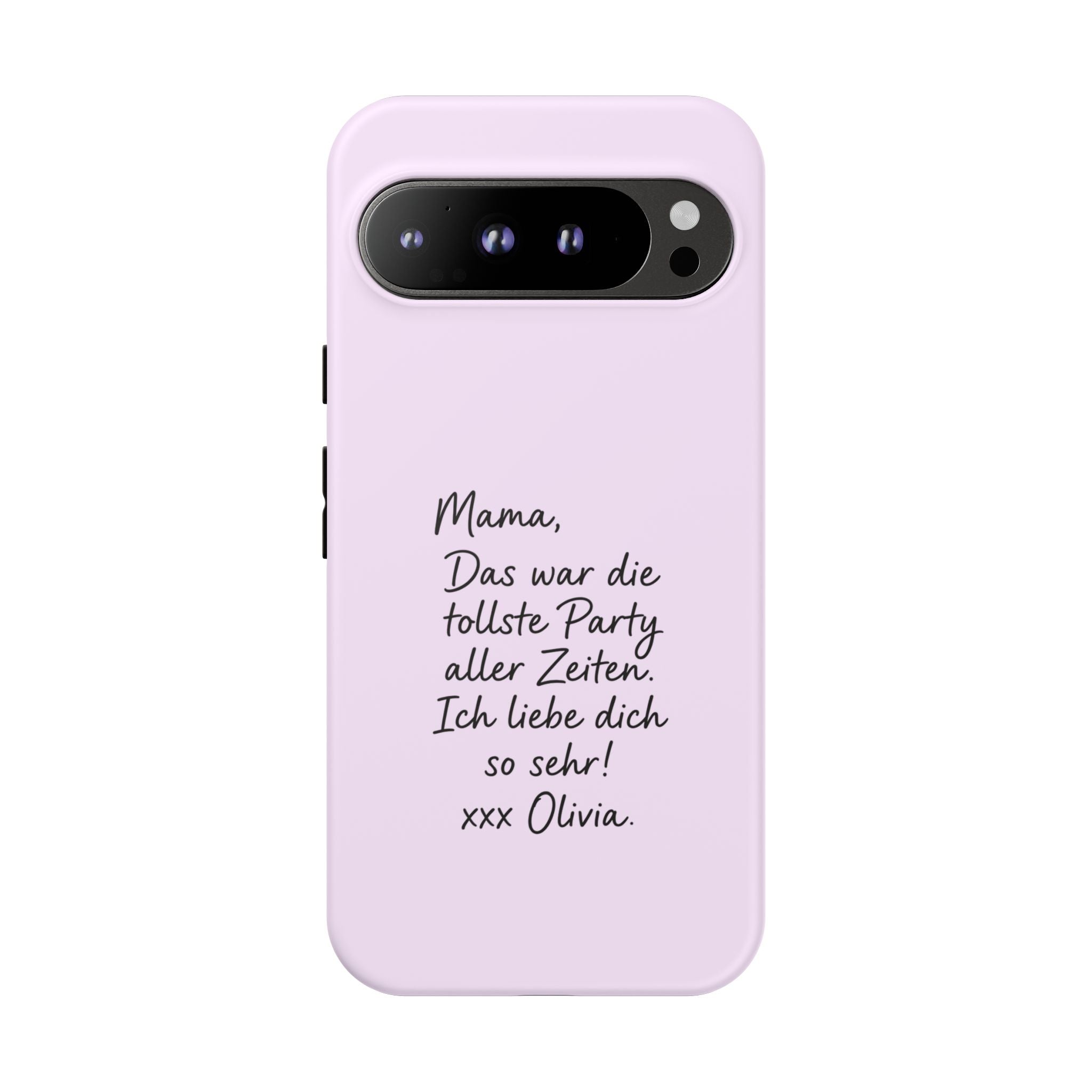 LAVENDEL mit handgeschriebener Notiz – Personalisierte Handyhülle mit Dual-Layer-Schutz
