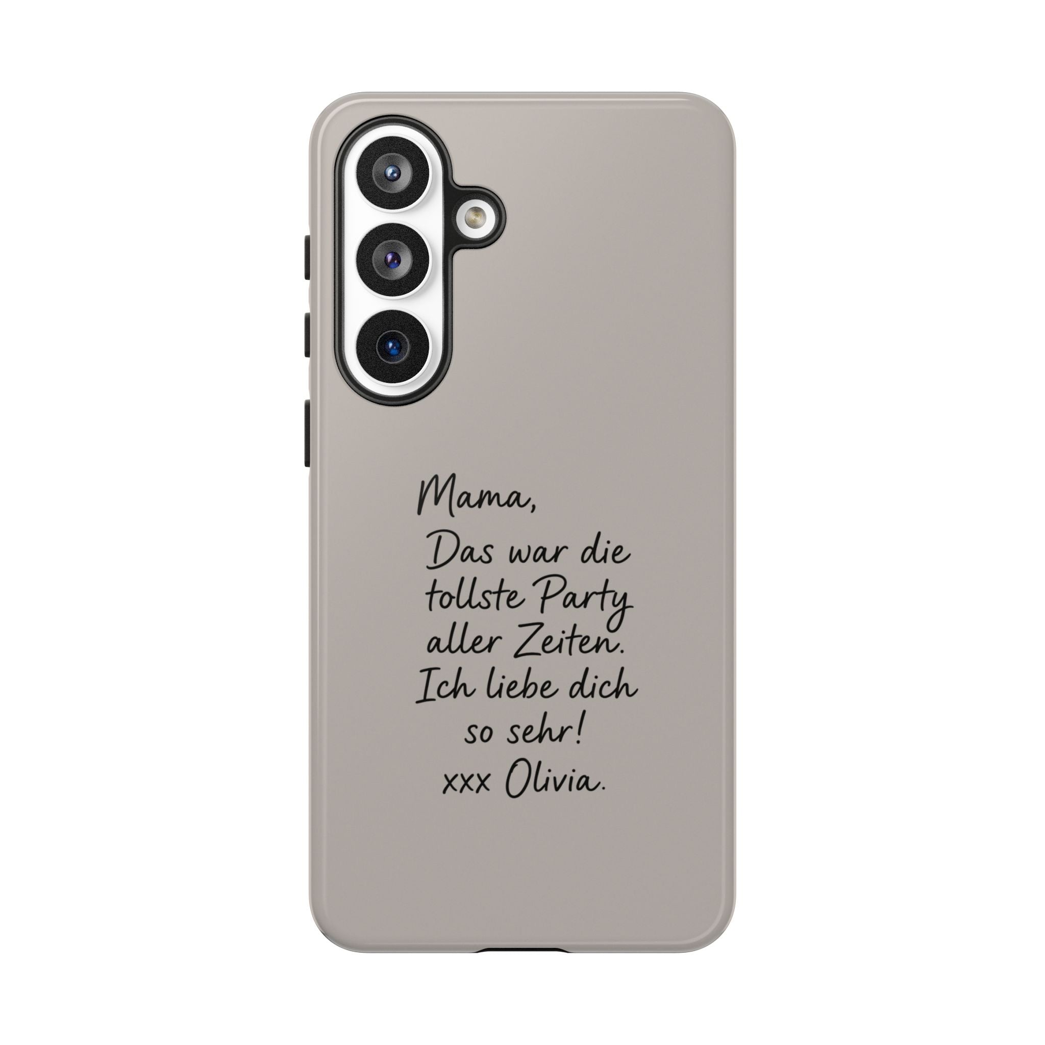 MOCCA HANDWRITTEN NOTE – Personalisierte Handyhülle mit Dual-Layer-Schutz