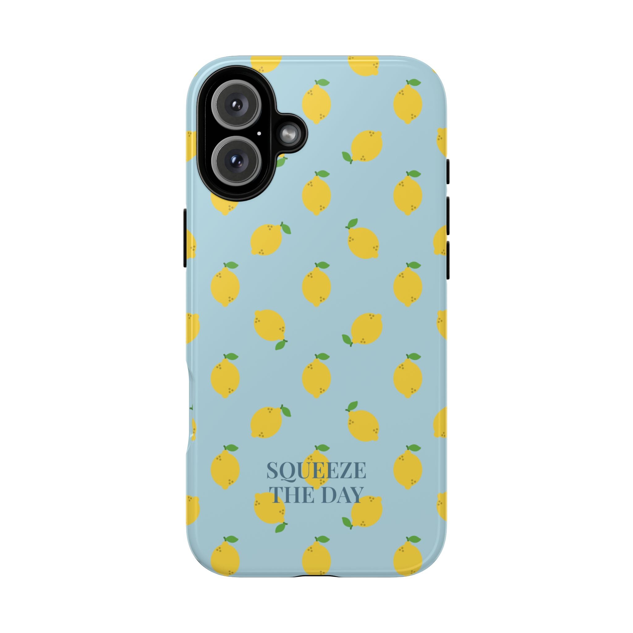LEMONS BLUE SKY – Personalisierte Handyhülle mit Dual-Layer-Schutz