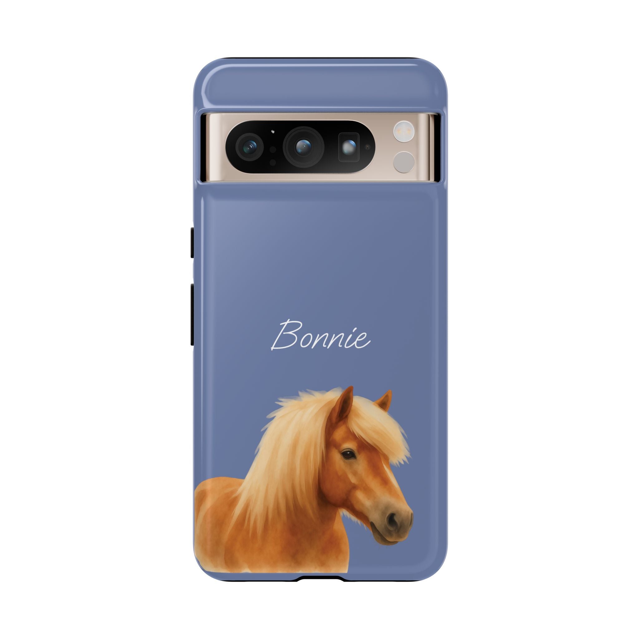 PET AQUARELL DUSTY BLUE – Personalisierte Handyhülle mit Dual-Layer-Schutz