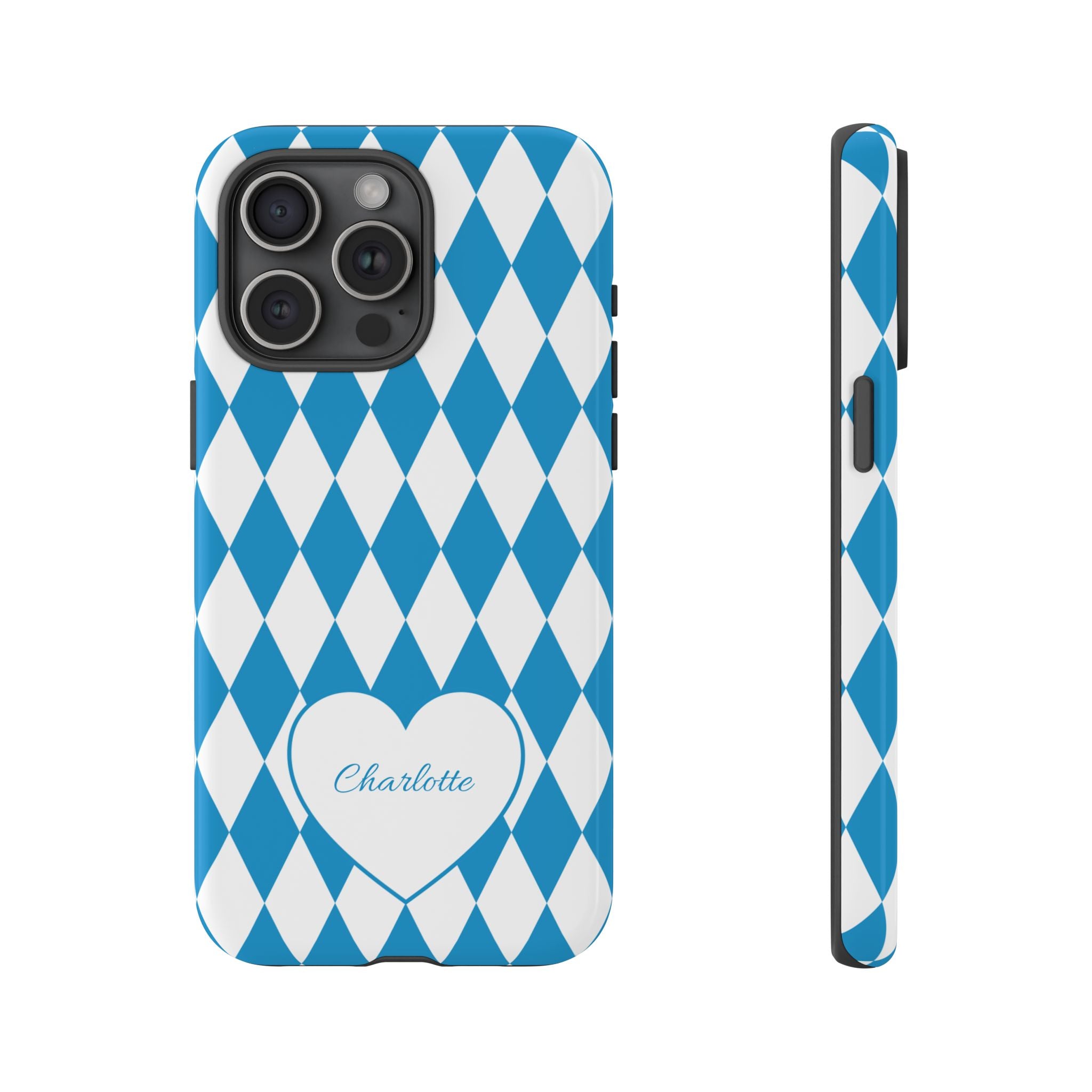 BAYERN BLAU WEISS – Personalisierte Handyhülle mit Dual-Layer-Schutz