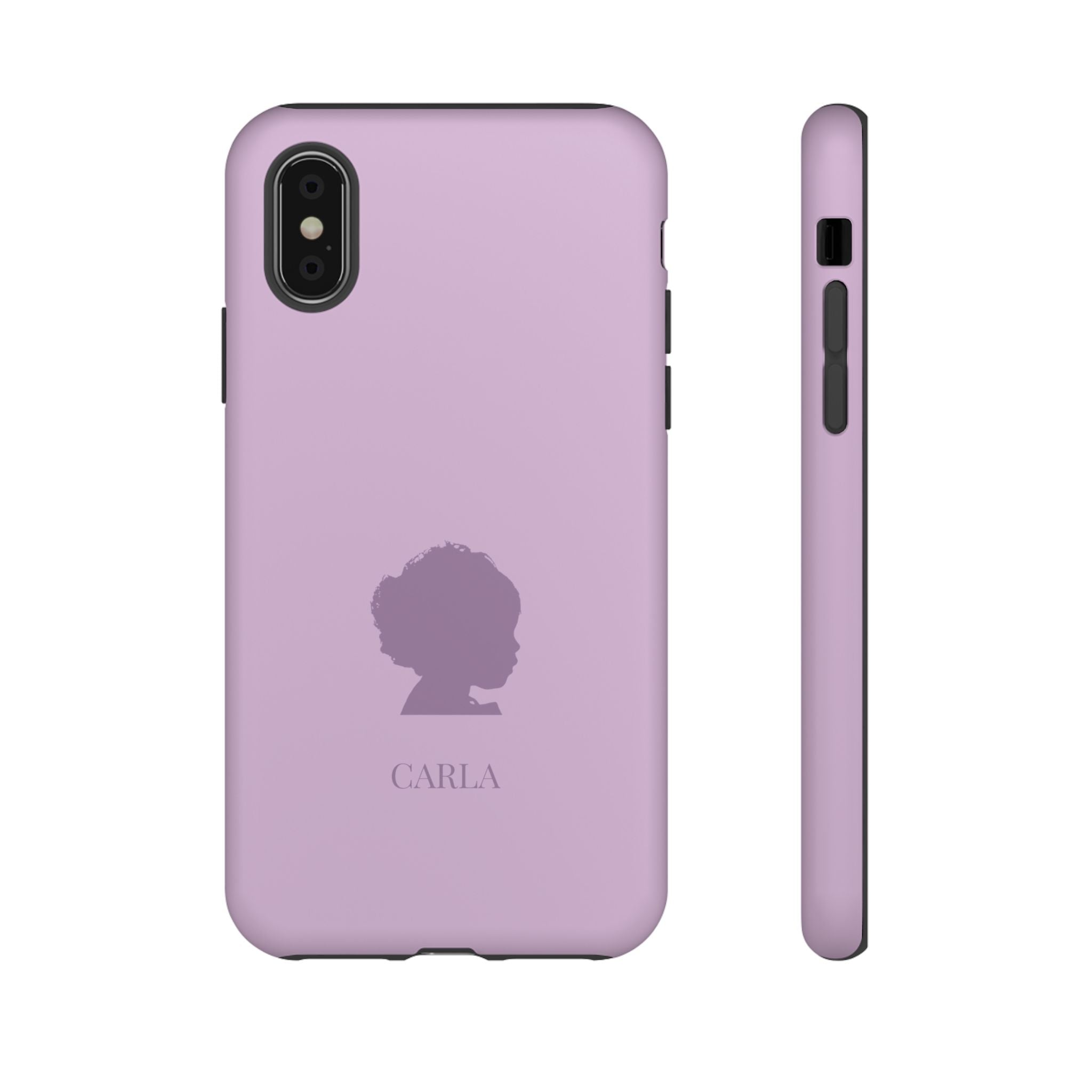 SILHOUETTE LAVENDEL – Personalisierte Handyhülle mit Dual-Layer-Schutz